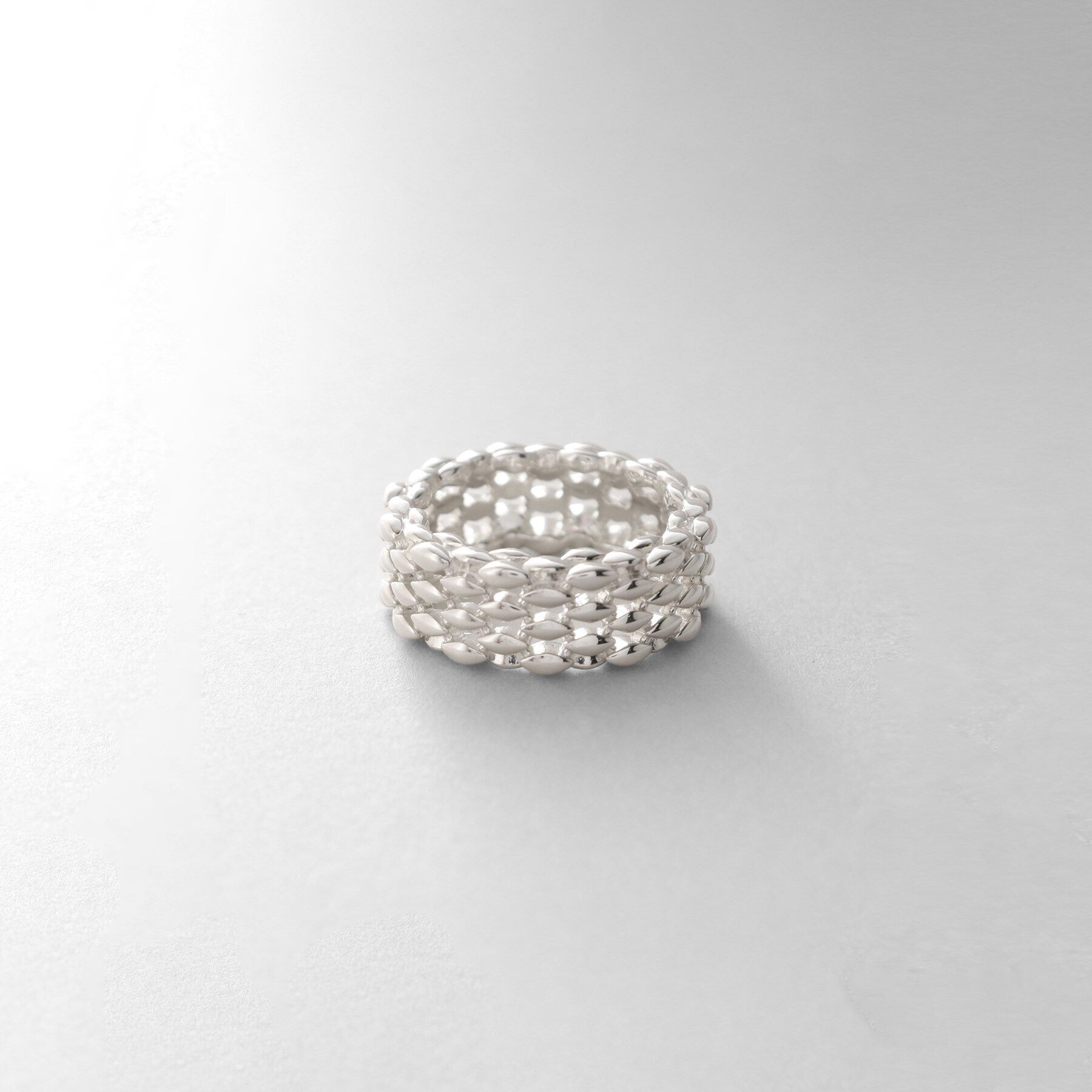 COCOSHNIK ONKITSCH「シルバー マーキスメッシュリング」|リング|シルバー(600)