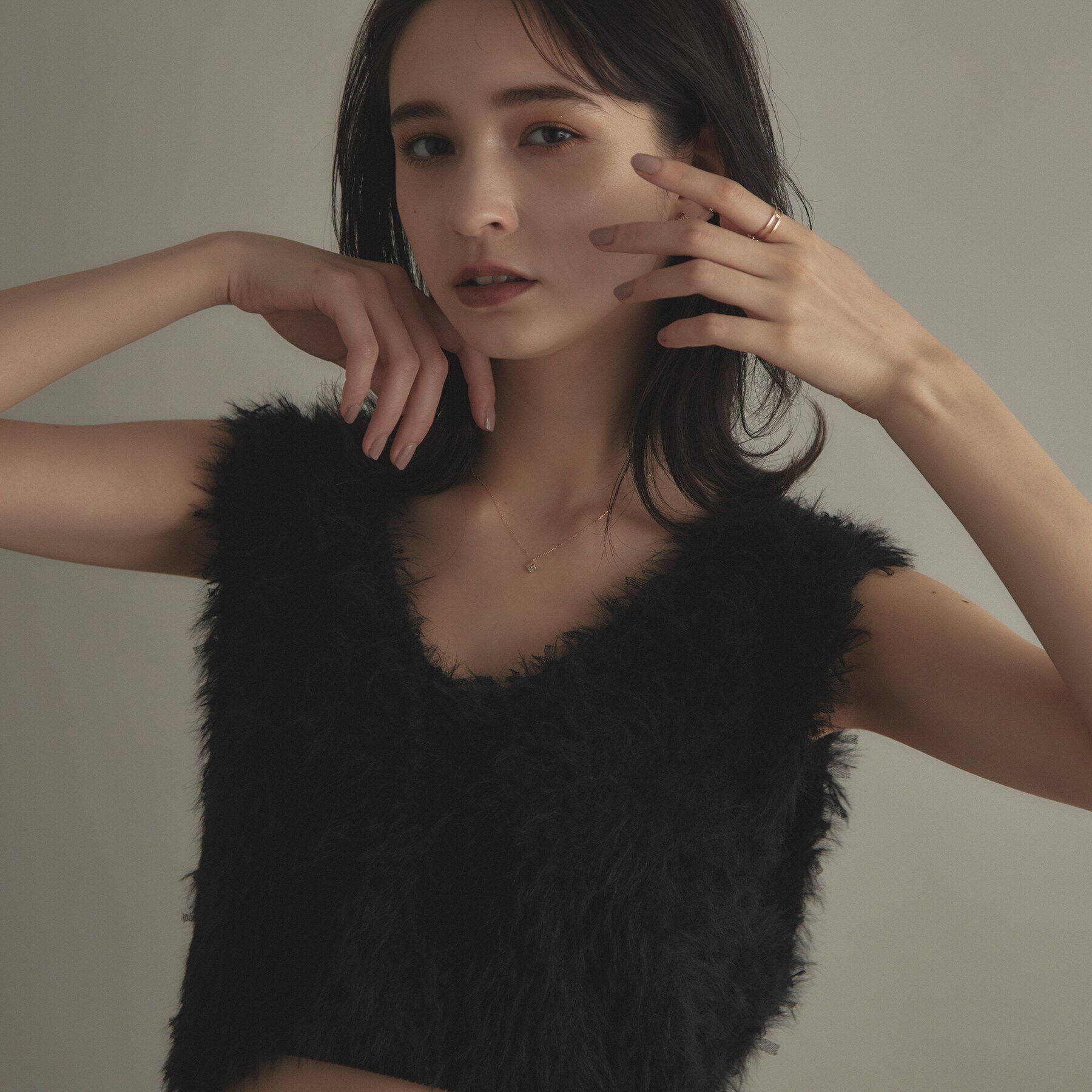 COCOSHNIK「K10ダイヤモンド ダイヤシェイプ ネックレス」|ネックレス|