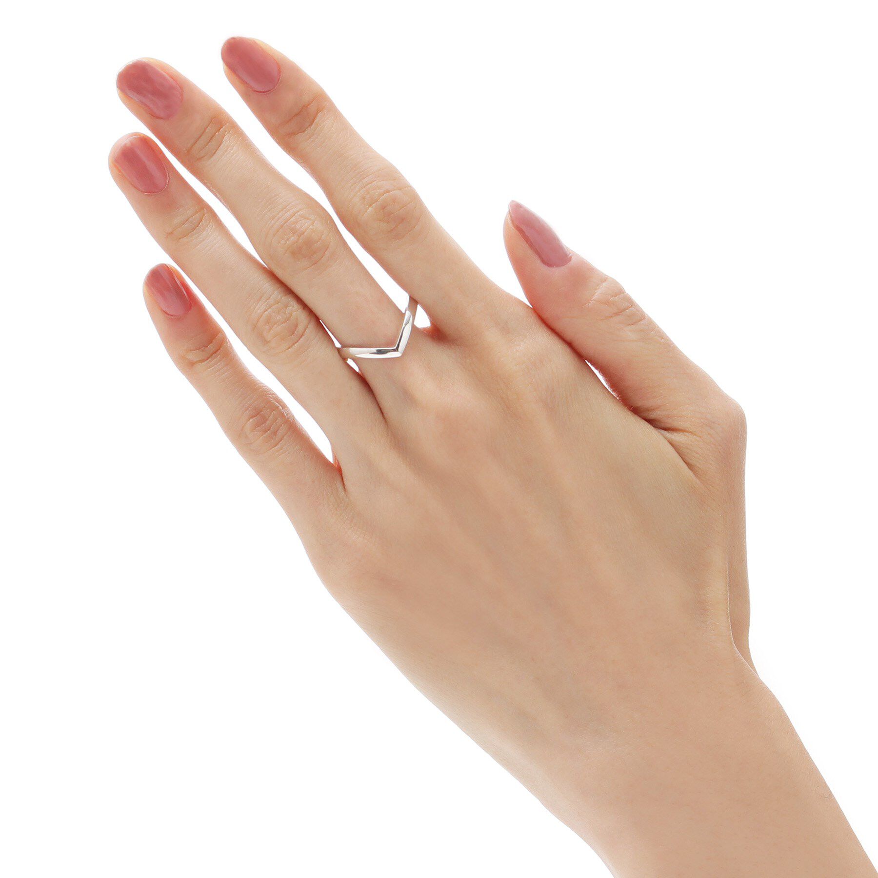 COCOSHNIK「シルバー 4面V字 リング」|リング|