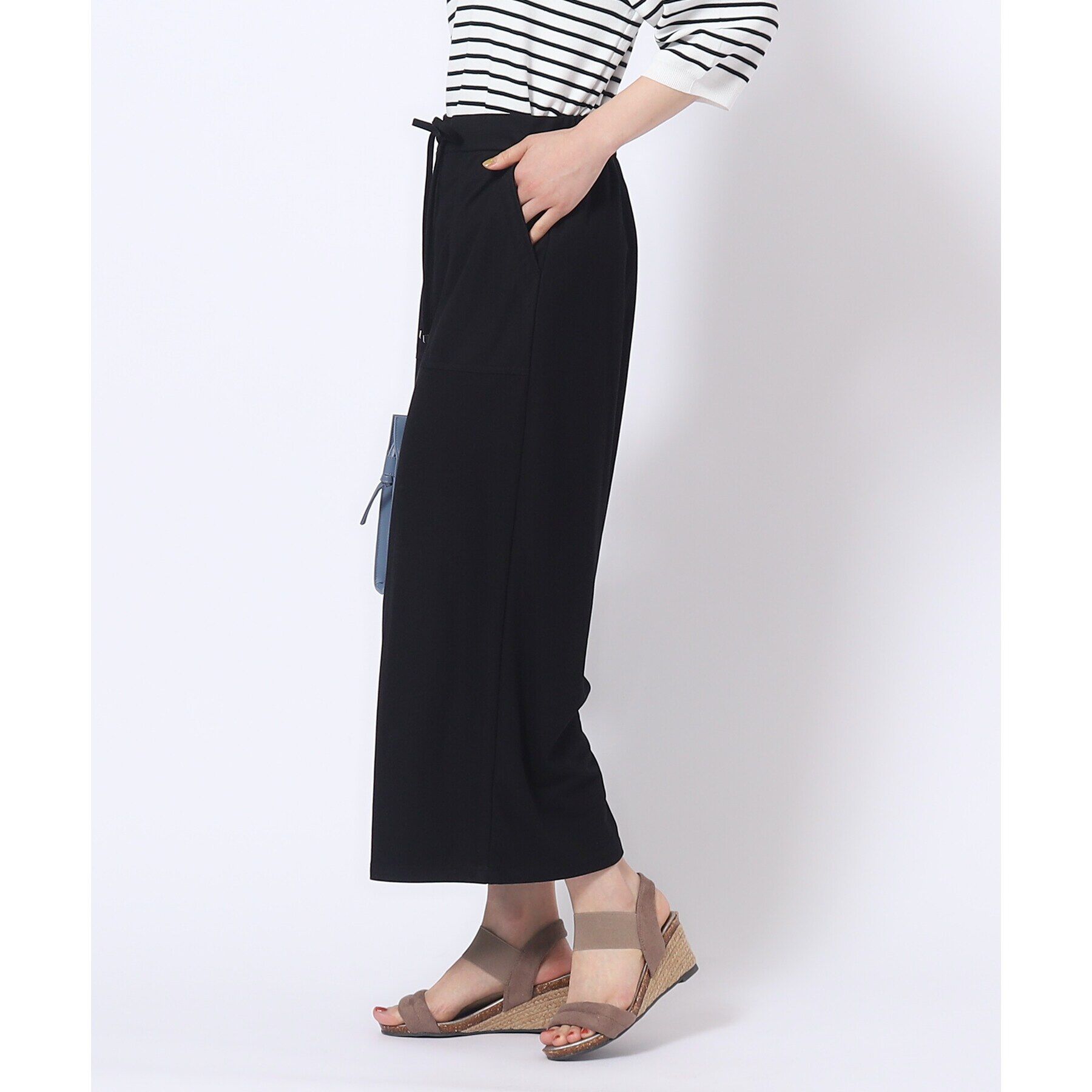 SHOO･LA･RUE「【M-LL/選べる着丈】イージーベイカー ワイドパンツ」|その他|