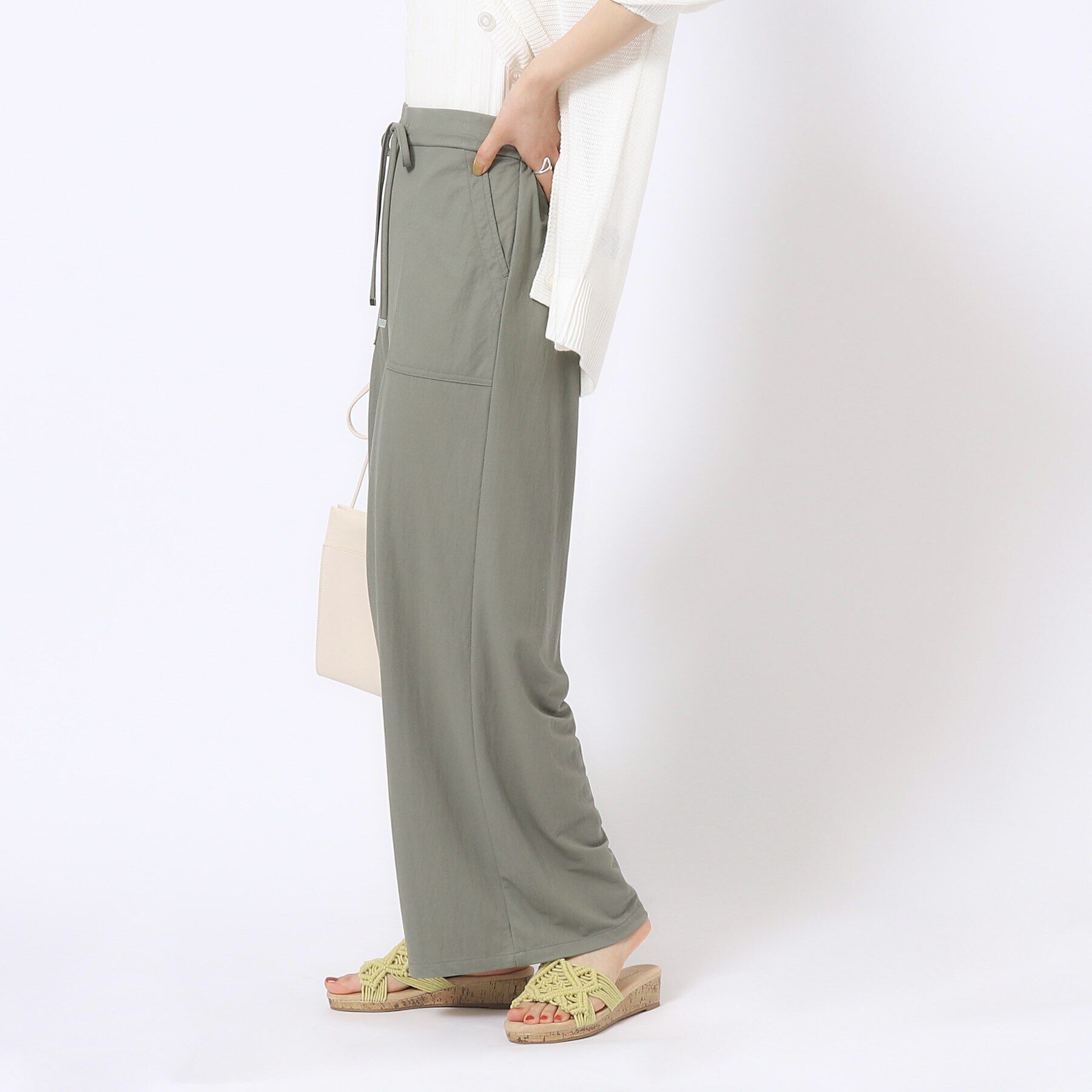 SHOO･LA･RUE「【M-LL/選べる着丈】イージーベイカー ワイドパンツ」|その他|