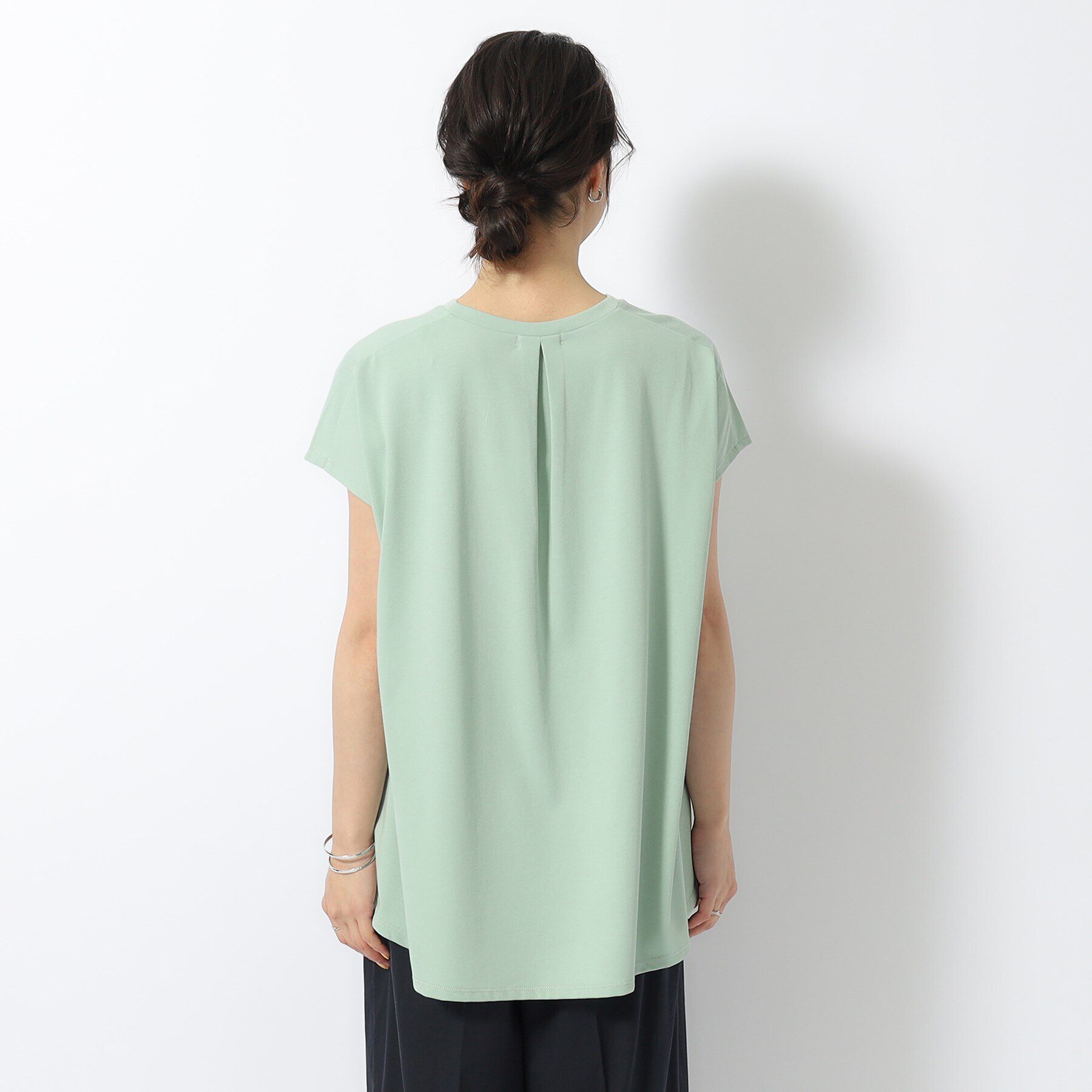 SHOO･LA･RUE「【洗える/UV】Aライン 後ろタック フレンチトップス」|Tシャツ・カットソー|