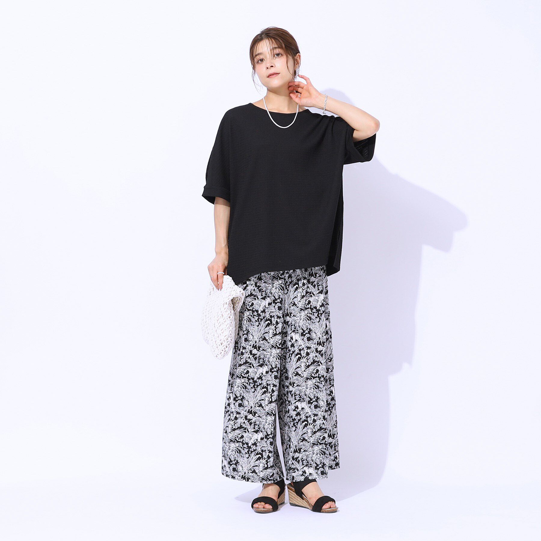 SHOO･LA･RUE「【涼やかリラクシー】アウトで決まる 5分袖ドルマントップス」|Tシャツ・カットソー|