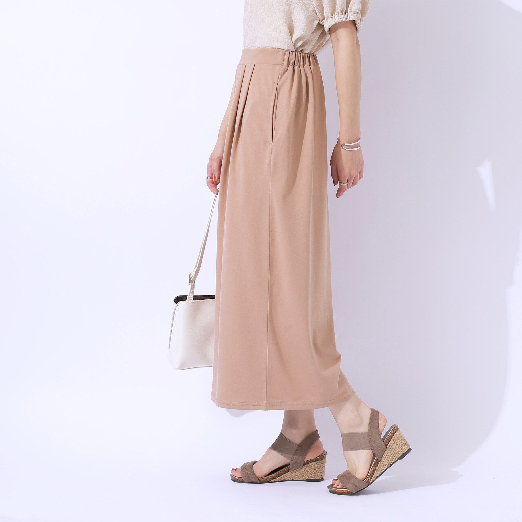 SHOO･LA･RUE「【洗える/セットアップ可】休日のリラックスコーデに やわらかワイドパンツ」|その他|