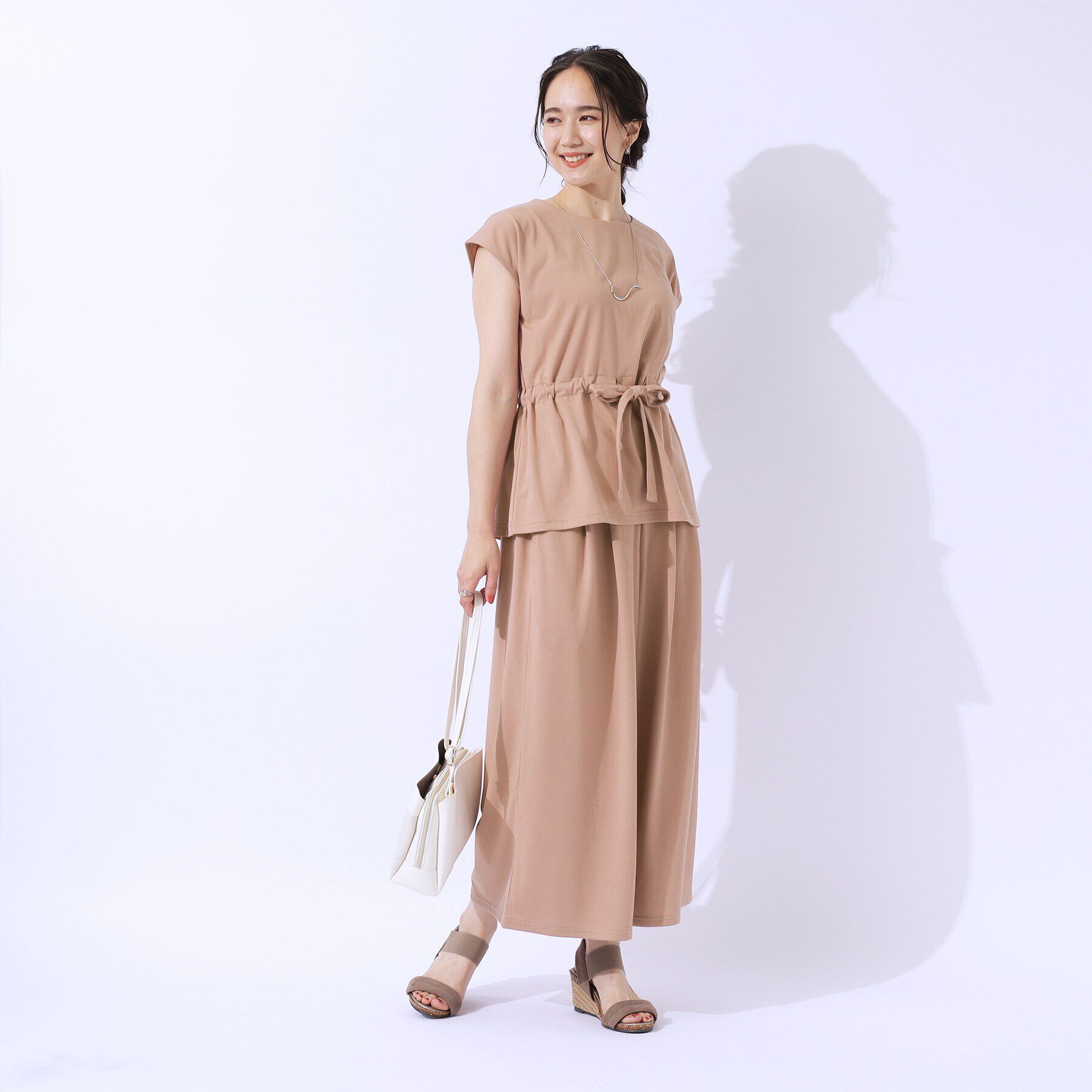 SHOO･LA･RUE「【洗える/セットアップ可】休日のリラックスコーデに やわらかワイドパンツ」|その他|