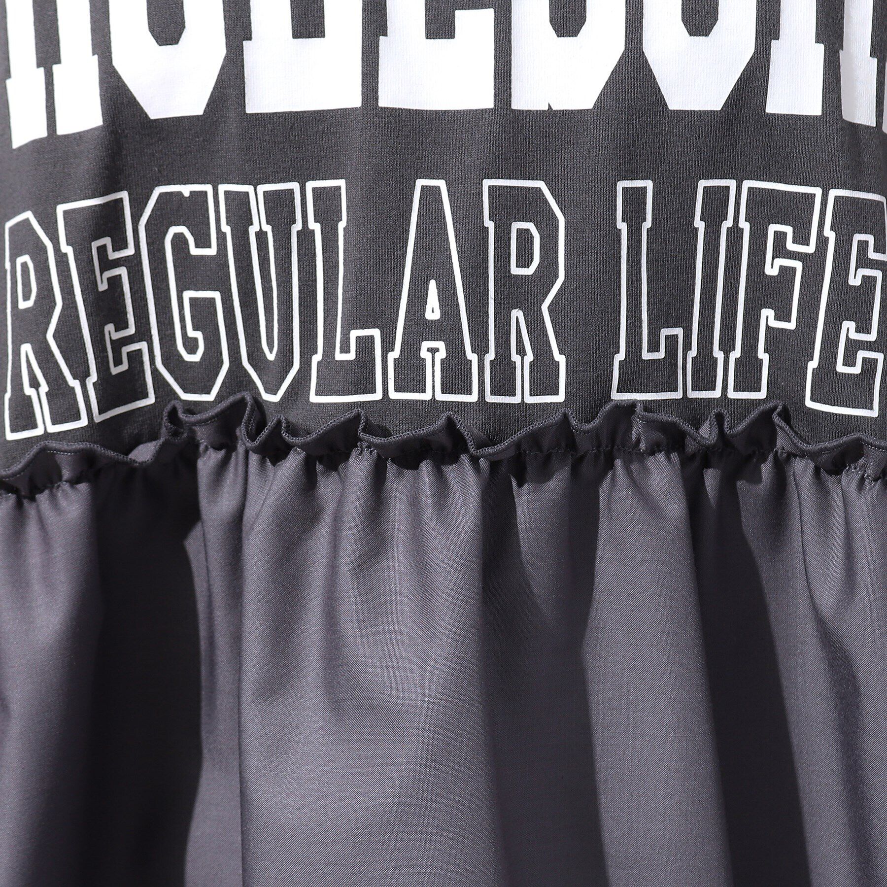 SHOO･LA･RUE「一枚でこなれ見え 裾フリル切り替えTシャツ」|Tシャツ・カットソー|