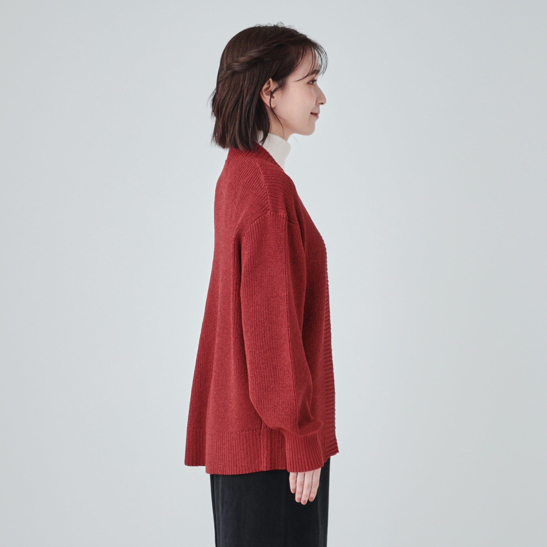 SHOO･LA･RUE「【洗える】ざっくり編みトッパーカーディガン」|カーディガン|