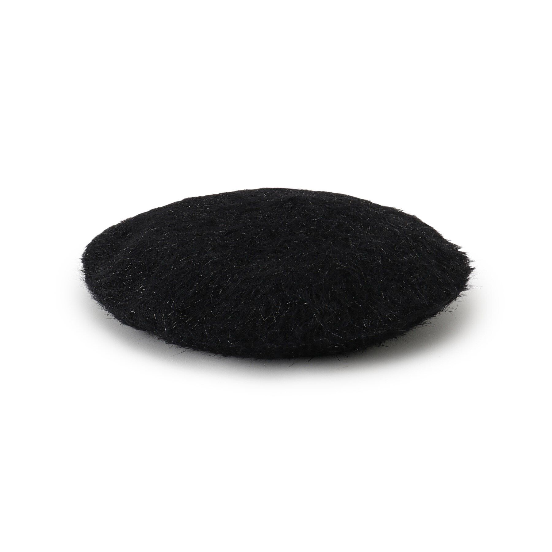 SHOO･LA･RUE「ラメ入りシャギーベレー」|ハンチング・ベレー帽|ブラック(019)