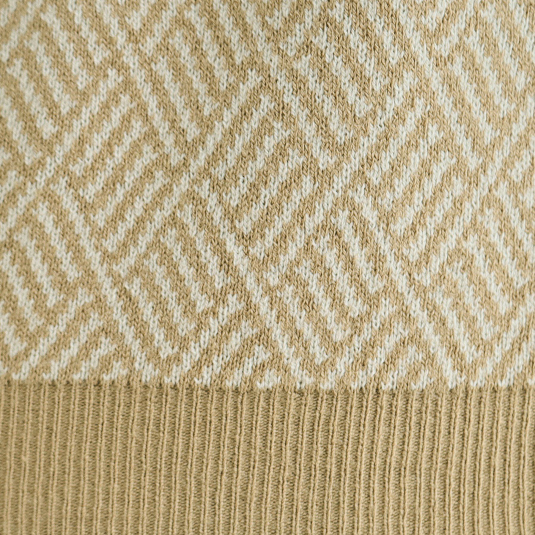 SHOO･LA･RUE「【S-LL/洗える/毛玉レス】クラシカルな柄が目を惹く プチハイネックニット」|ニット・セーター|