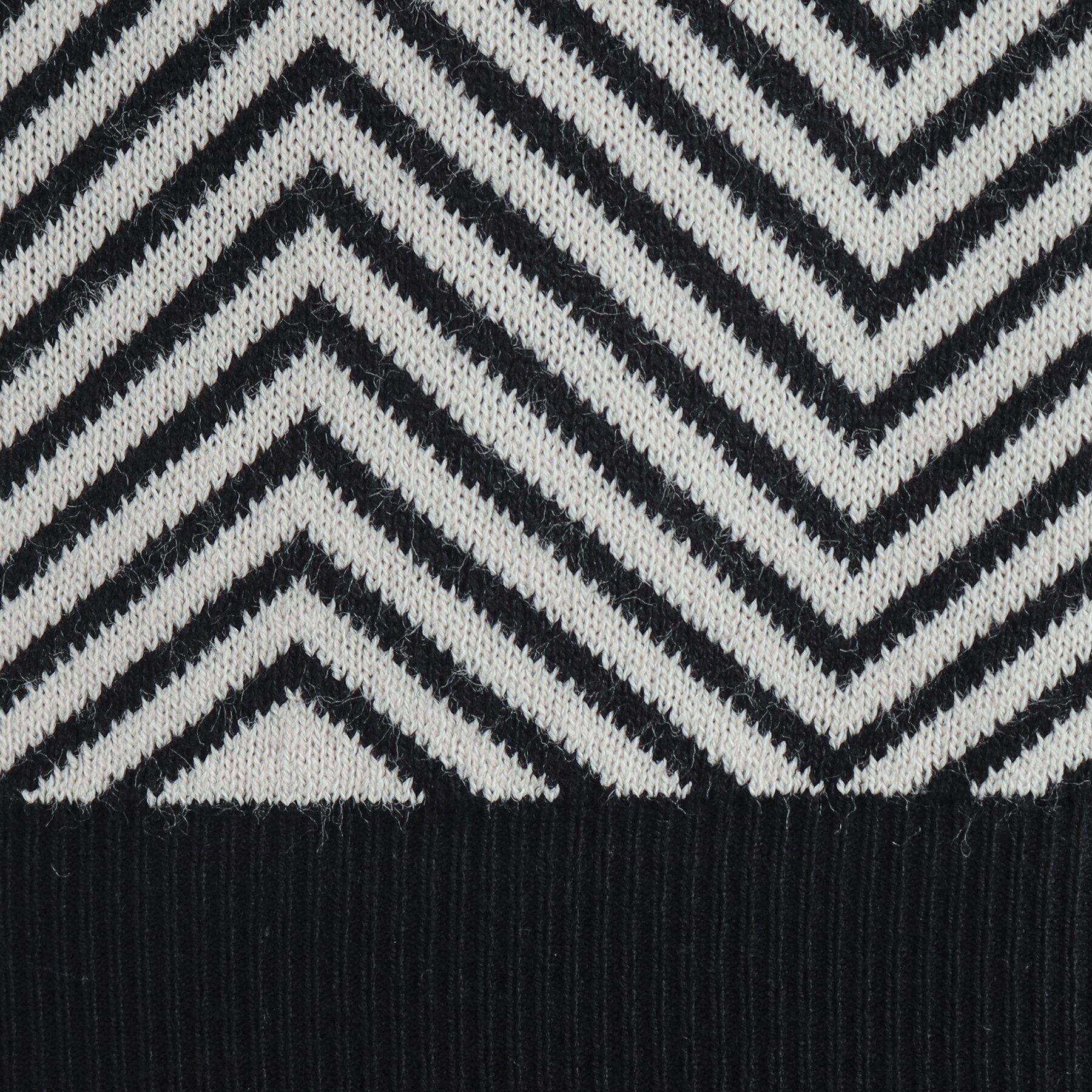 SHOO･LA･RUE「【S-LL/洗える/毛玉レス】クラシカルな柄が目を惹く プチハイネックニット」|ニット・セーター|