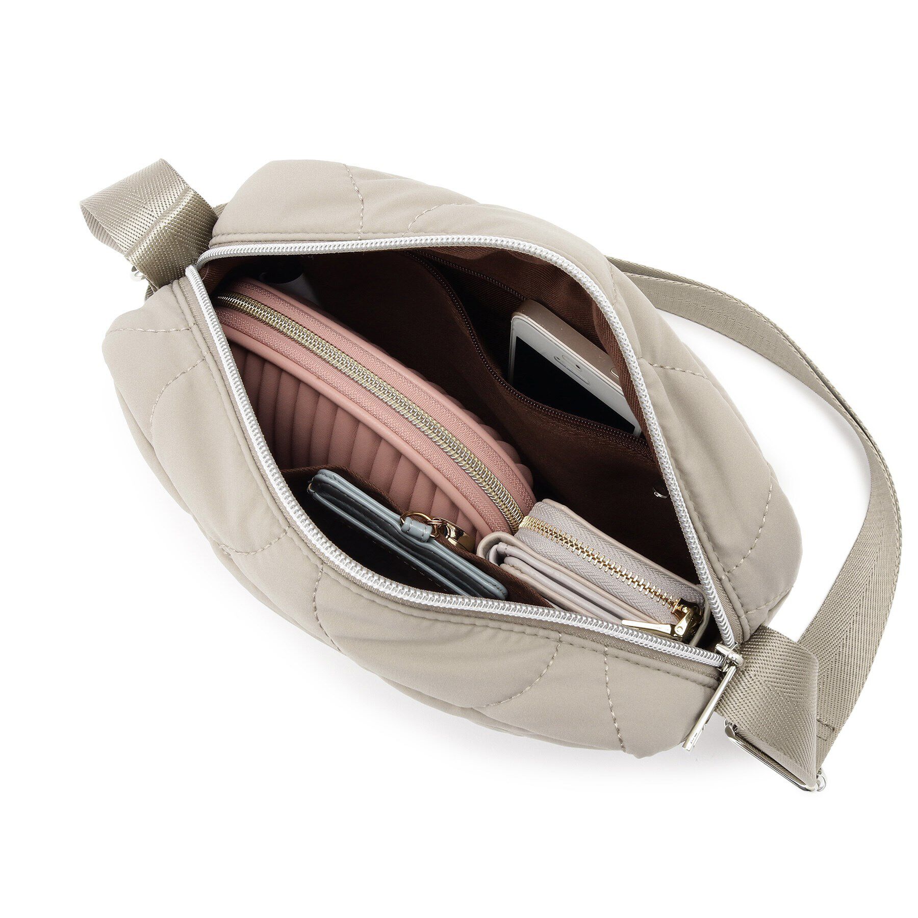 SHOO･LA･RUE「レジャーや旅行にも キルトスクエアショルダーバッグ」|ショルダー・メッセンジャー|