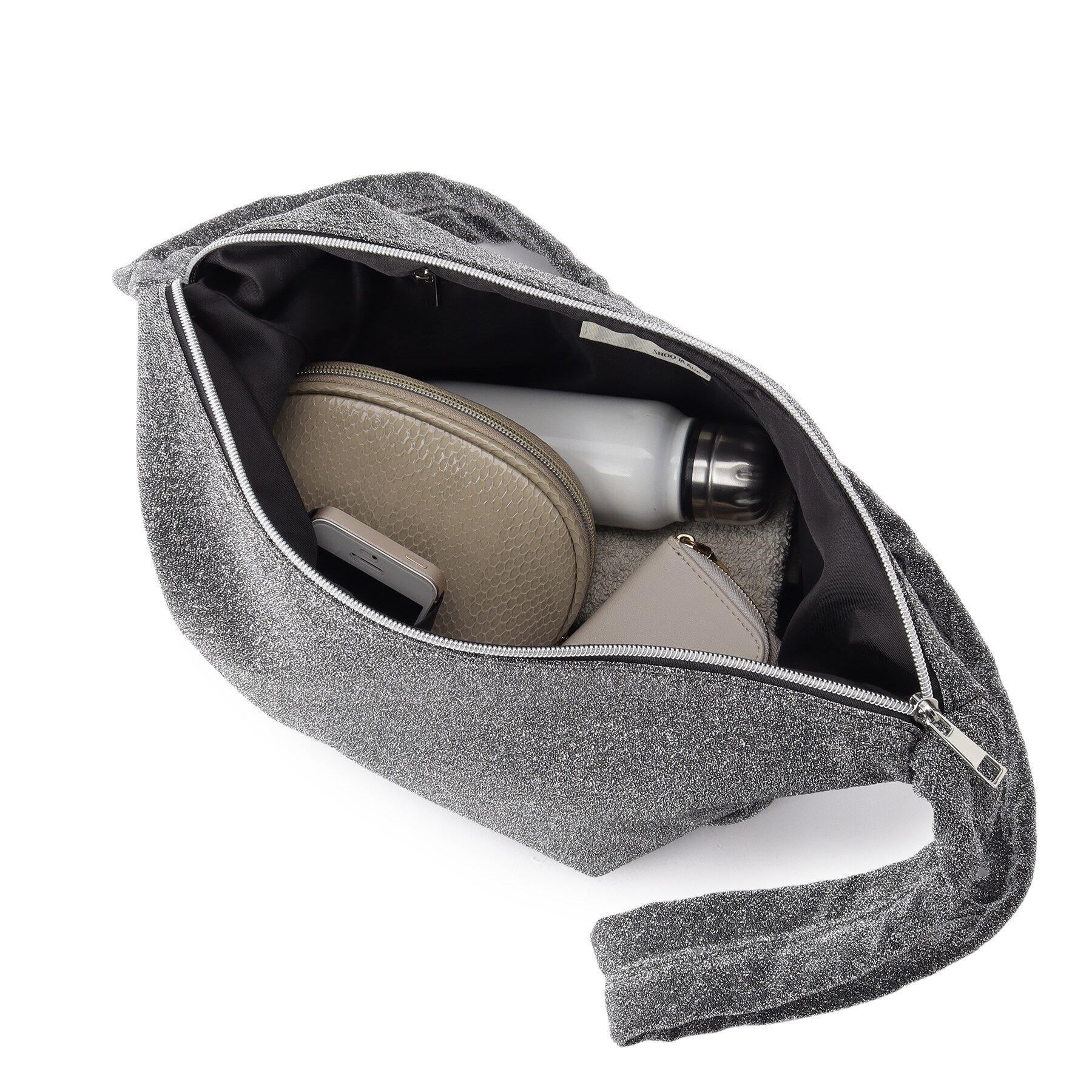 SHOO･LA･RUE「旬なラメ使いが目を惹く ギャザーショルダーバッグ」|ショルダー・メッセンジャー|