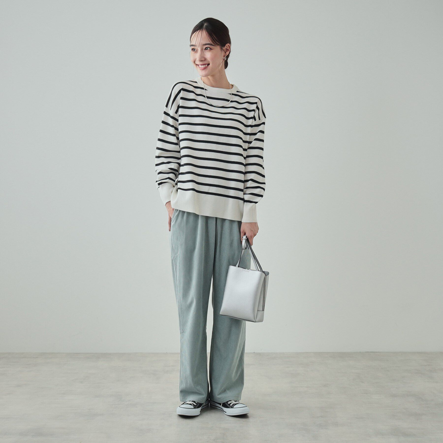 SHOO･LA･RUE「【洗える/毛玉レス】インせず着られる　大人の抜け感　バックスリットニット」|ニット・セーター|