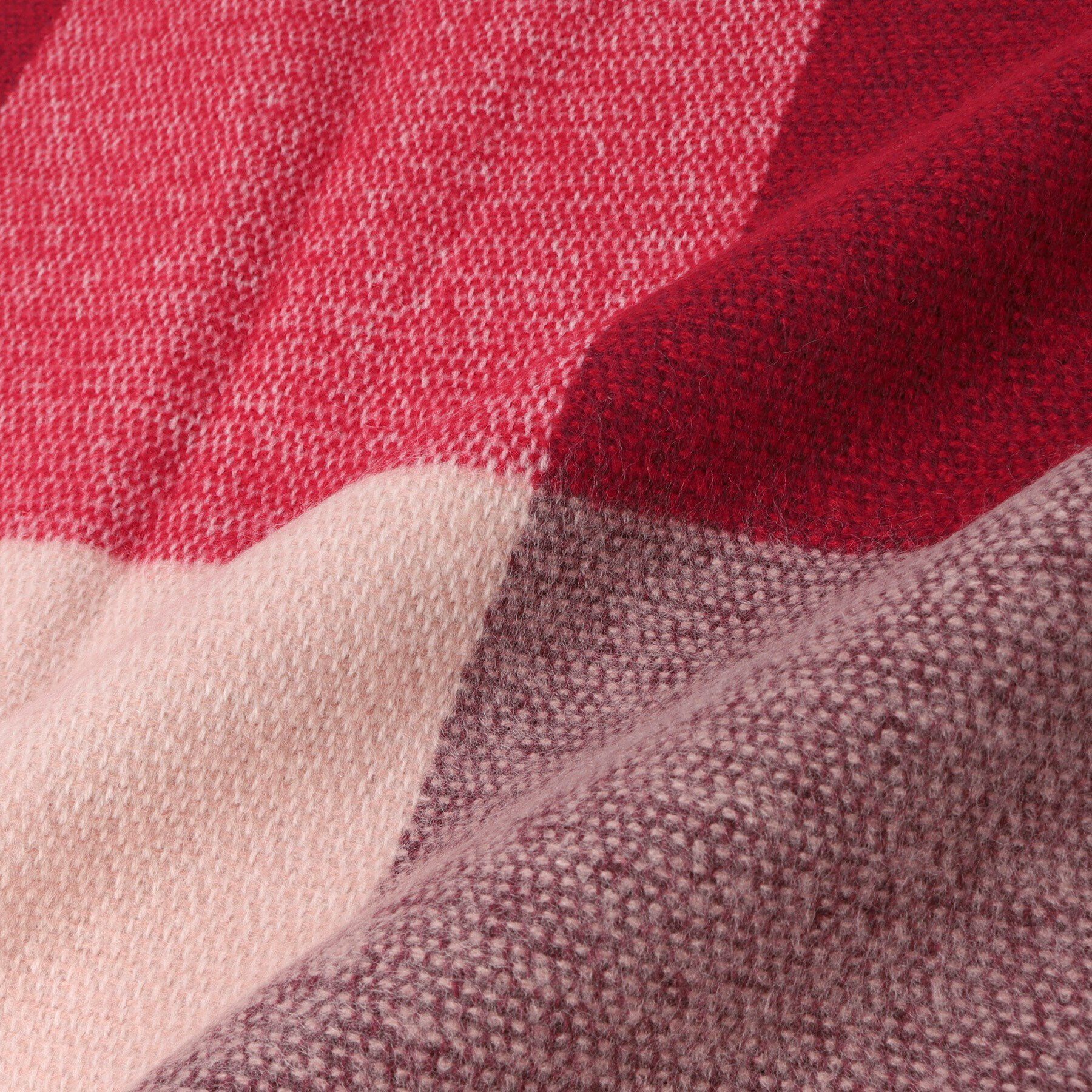 SHOO･LA･RUE「程よい厚みで巻きやすい ブロックチェックストール」|ストール|