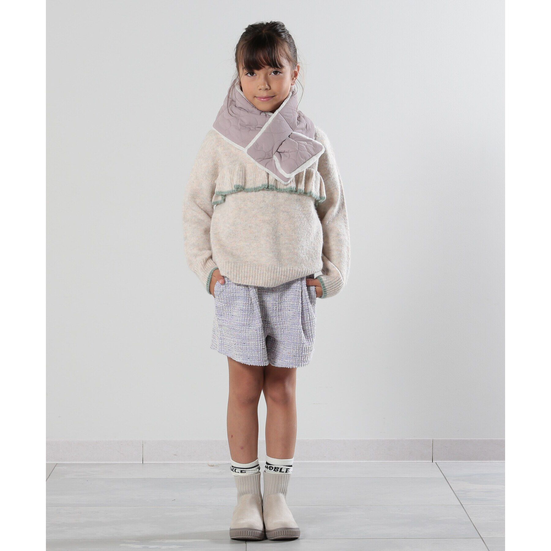 SHOO･LA･RUE「ハートキルトマフラー」|マフラー|