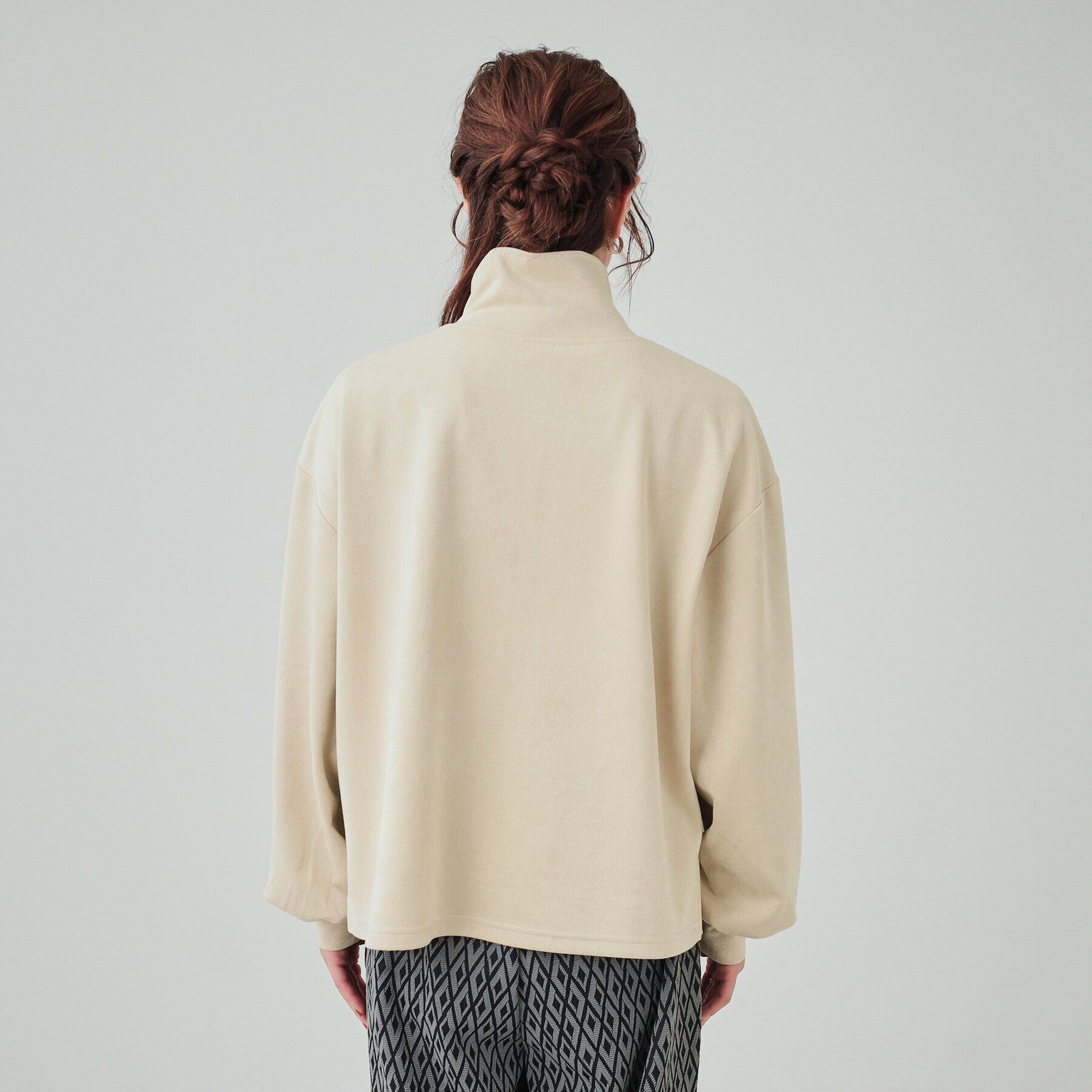 SHOO･LA･RUE「スエード調ハーフジッププルオーバー」|Tシャツ・カットソー|