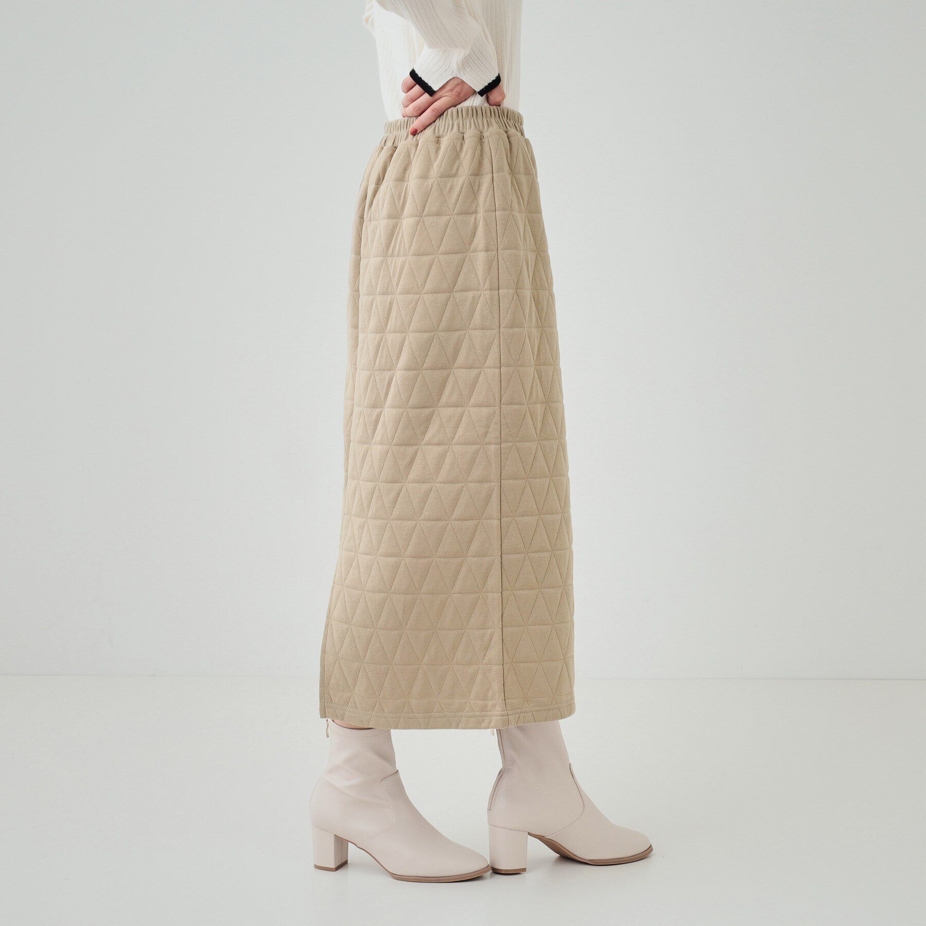 SHOO･LA･RUE「【セットアップ可】キルトナロースカート」|スカート|