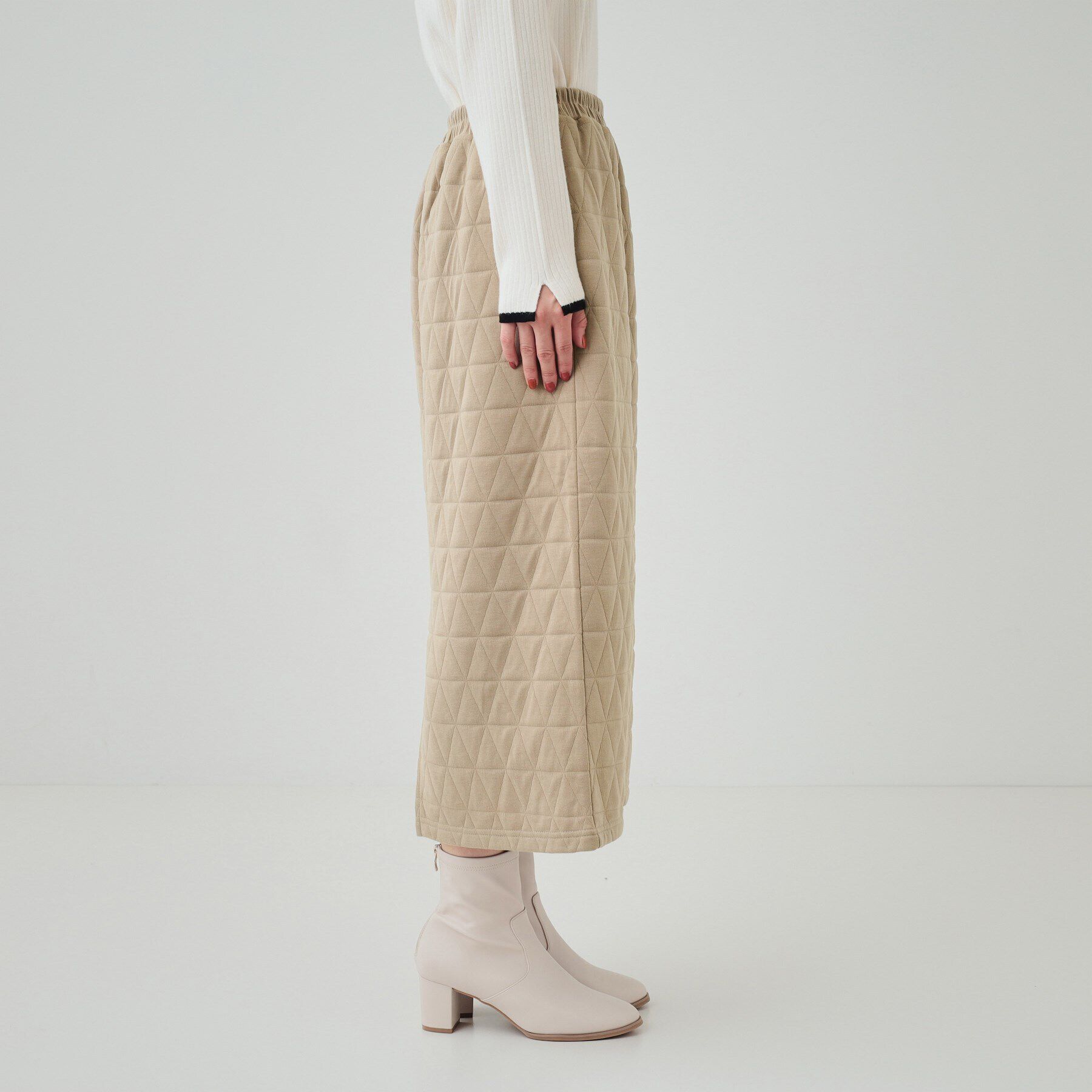 SHOO･LA･RUE「【セットアップ可】キルトナロースカート」|スカート|