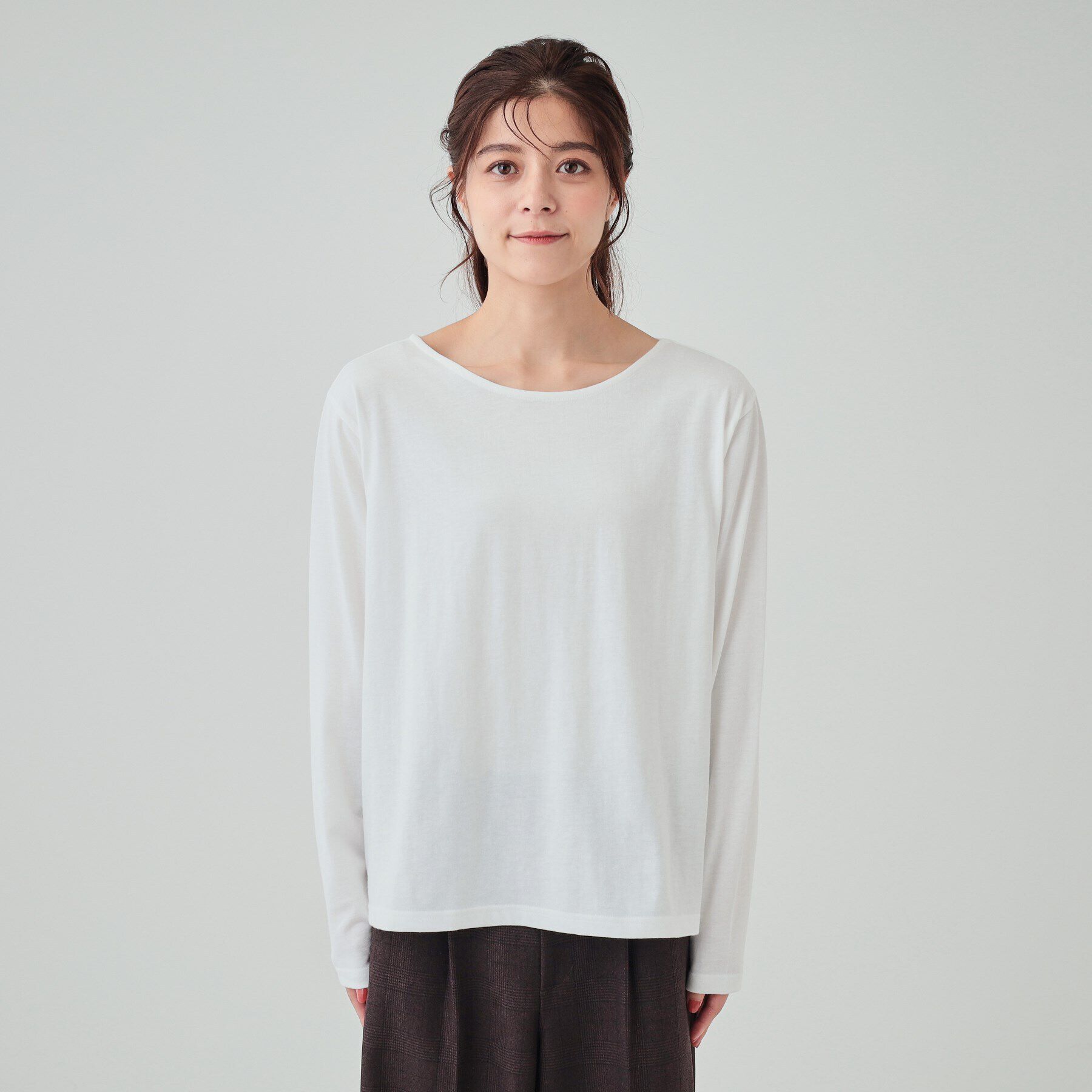 SHOO･LA･RUE「【S-LL/2点セット】後ろ姿も抜かりなく バックリボンニットベスト＋ロンT」|その他|