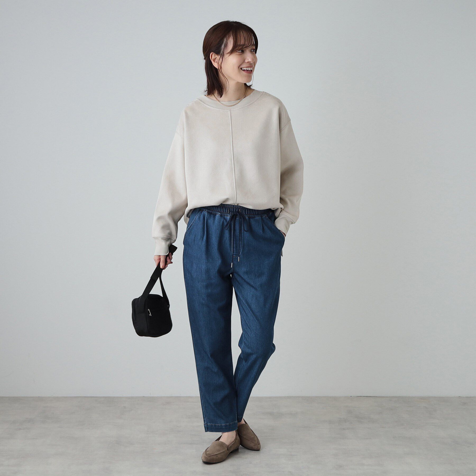 SHOO･LA･RUE「【S-LL】なめらかスエード調トップス」|Tシャツ・カットソー|