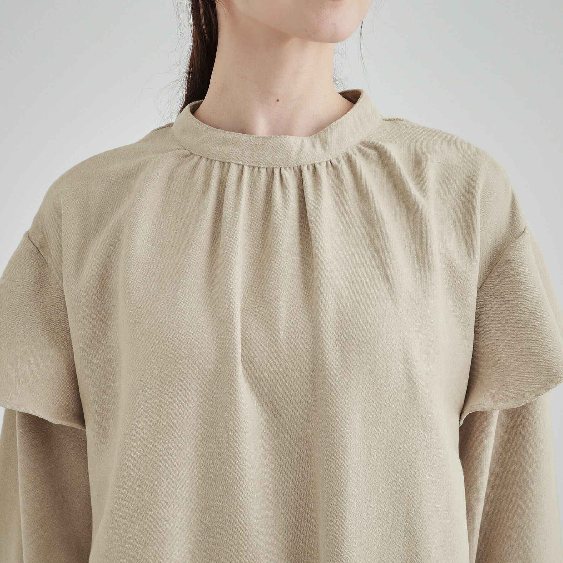 SHOO･LA･RUE「【S-LL】大人の甘めコーデに お袖フリルワンピース」|ワンピース|