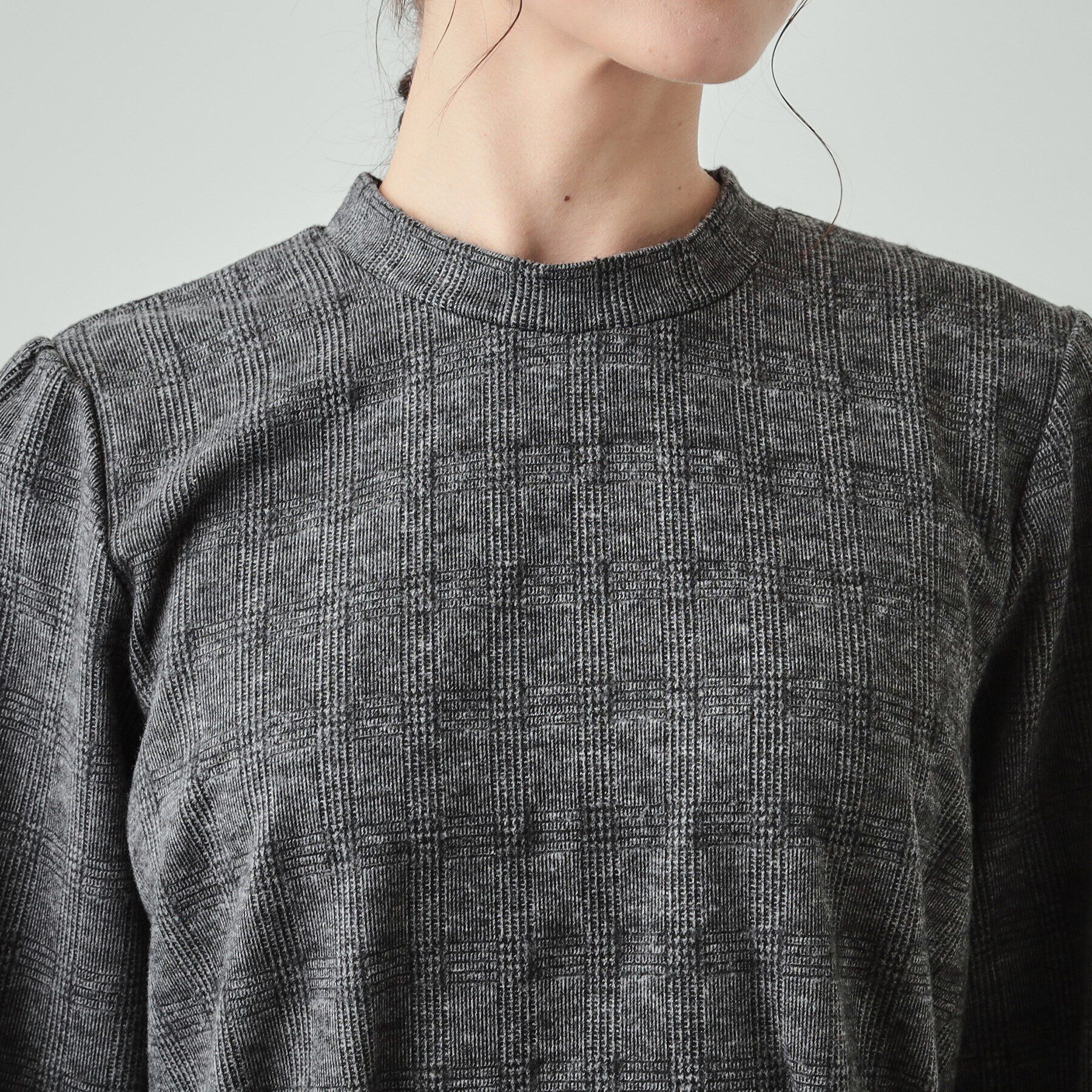 SHOO･LA･RUE「【S-LL】チェック柄 ウエストタックワンピース」|ワンピース|