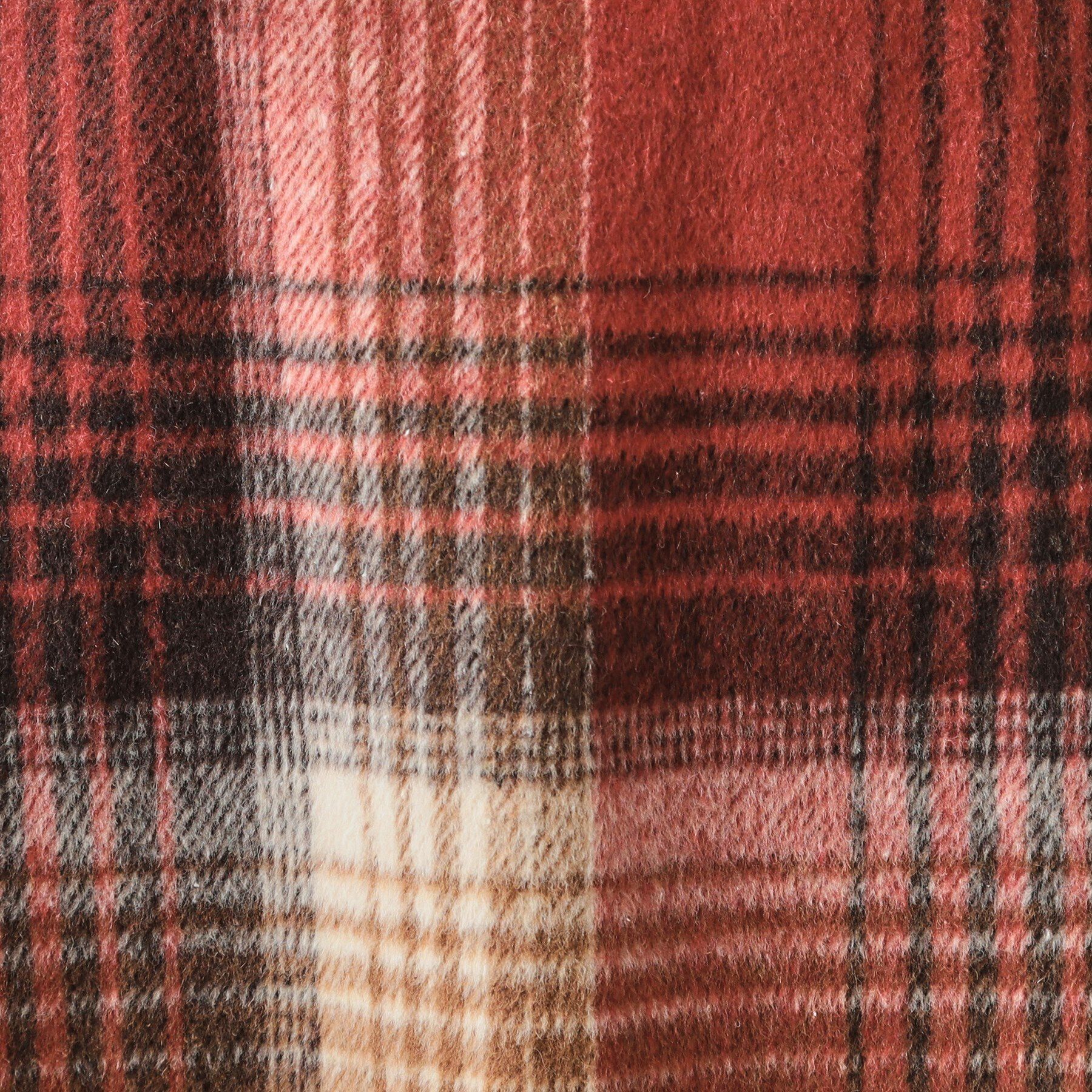 SHOO･LA･RUE「【S-LL】見た目もあったか シャギー調チェックフレアスカート」|スカート|