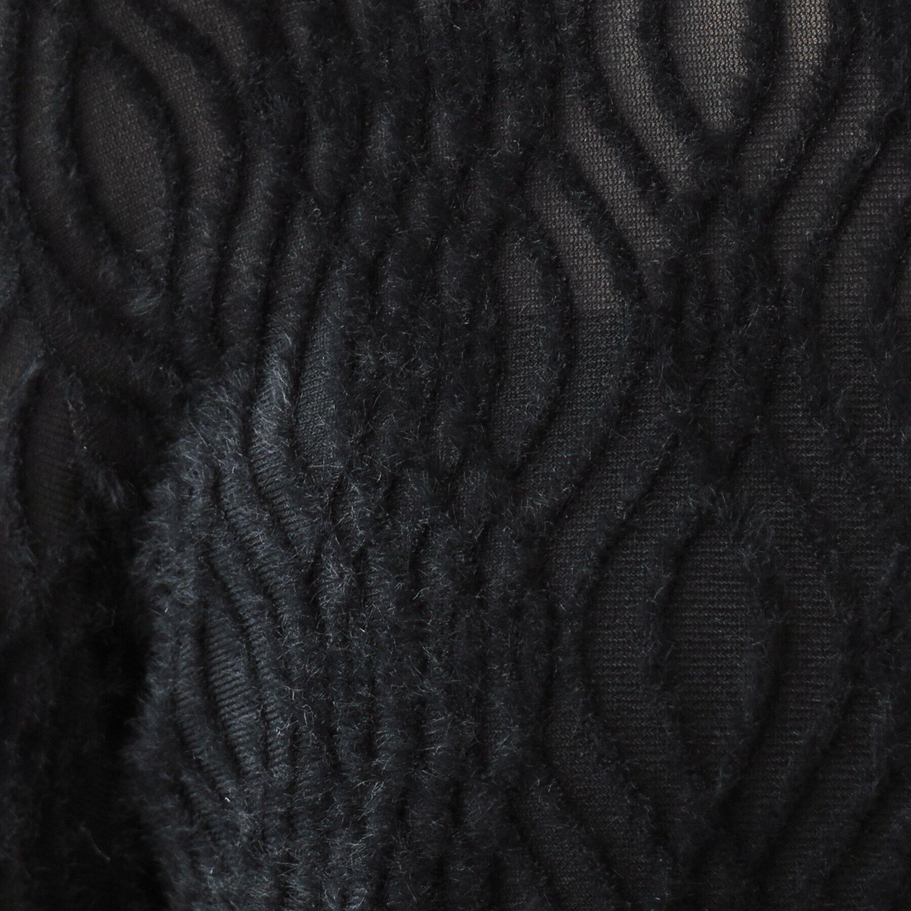 SHOO･LA･RUE「【S-LL/洗える】レイヤードコーデに ふわふわフェザー調ウェーブ柄インナー」|Tシャツ・カットソー|