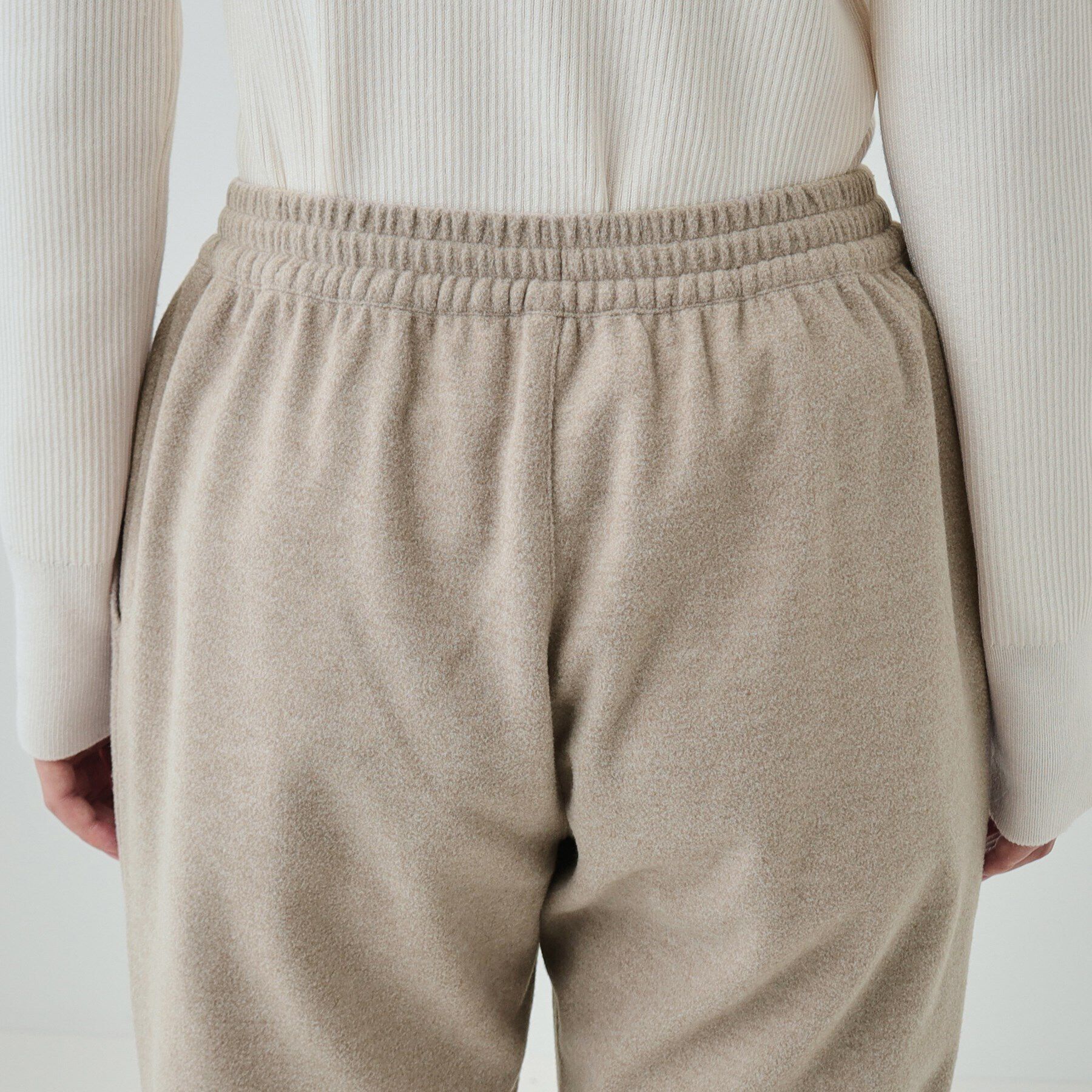 SHOO･LA･RUE「【S-LL】ウールライクで高見え やわらかイージーテーパードパンツ」|その他|