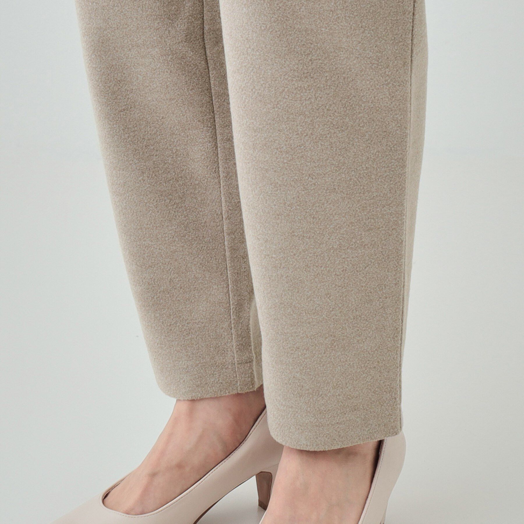 SHOO･LA･RUE「【S-LL】ウールライクで高見え やわらかイージーテーパードパンツ」|その他|