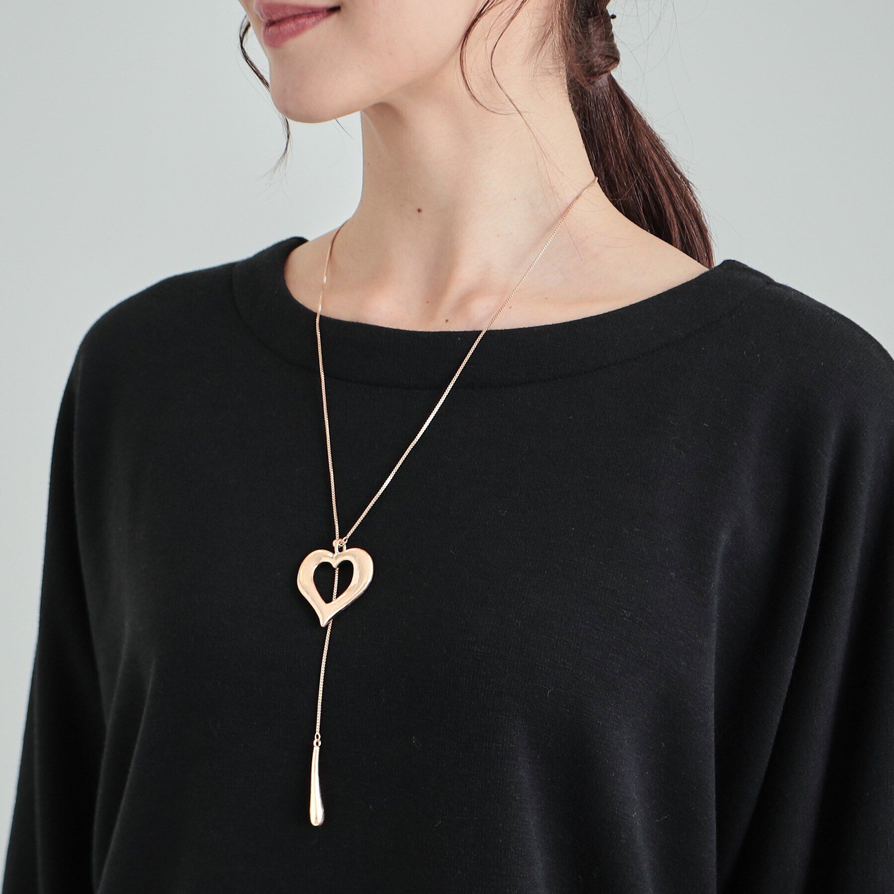 SHOO･LA･RUE「【2WAY】ハートネックレス」|ネックレス|