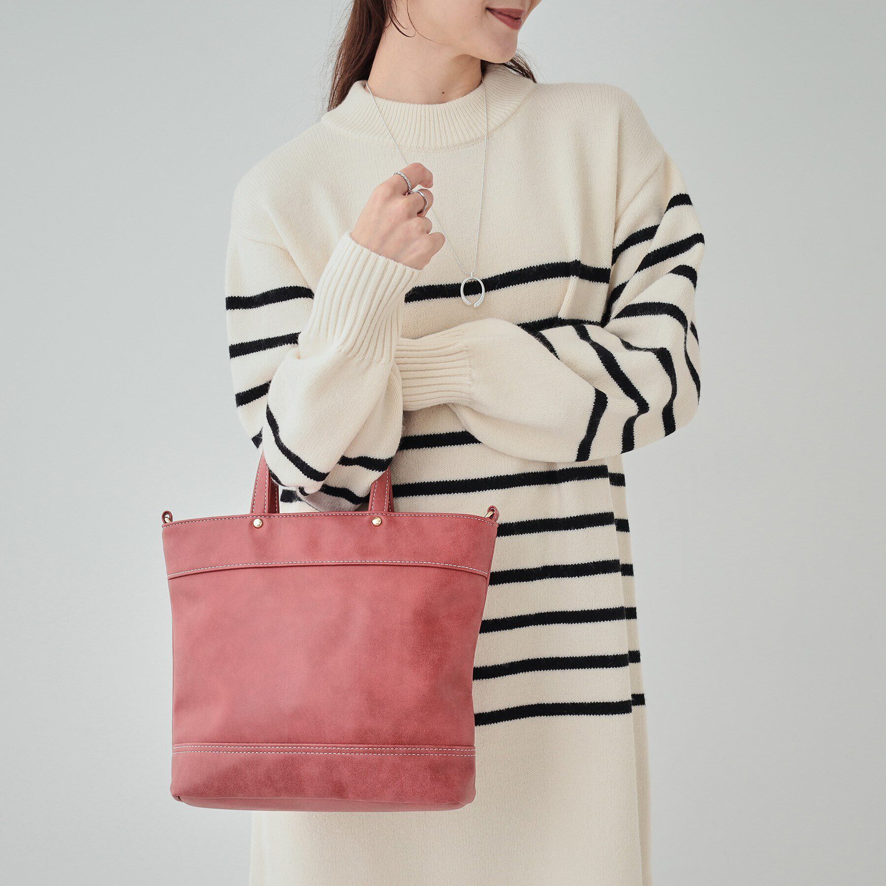 SHOO･LA･RUE「【2WAY】ムラ合皮トートバッグ」|トートバッグ|