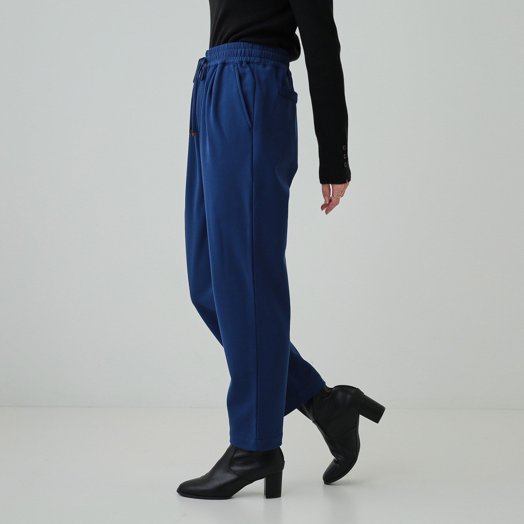 SHOO･LA･RUE「【洗える/SS-3L/あったか】スマートに見える 裏起毛イージーパンツ」|その他|