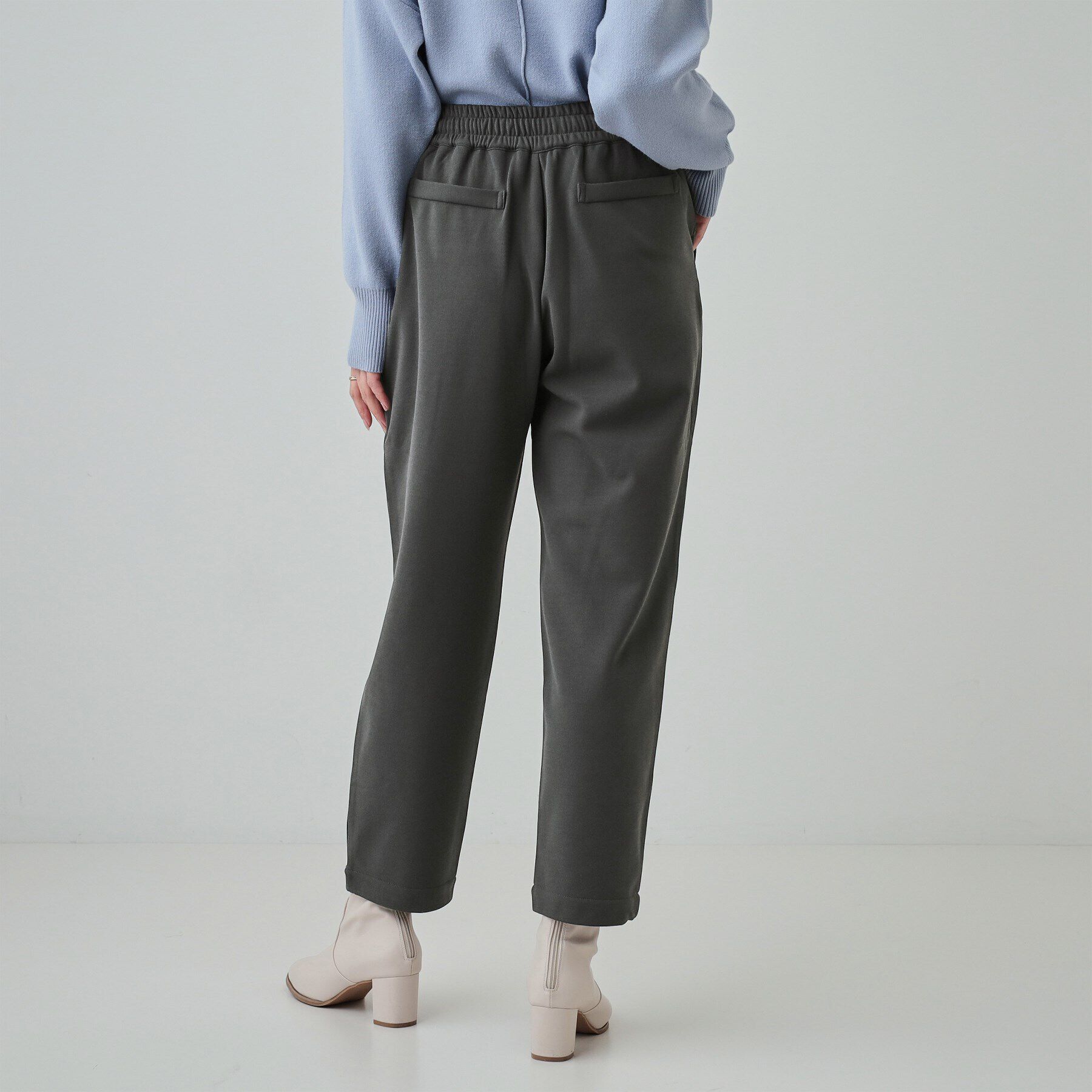 SHOO･LA･RUE「【洗える/SS-3L/あったか】スマートに見える 裏起毛イージーパンツ」|その他|