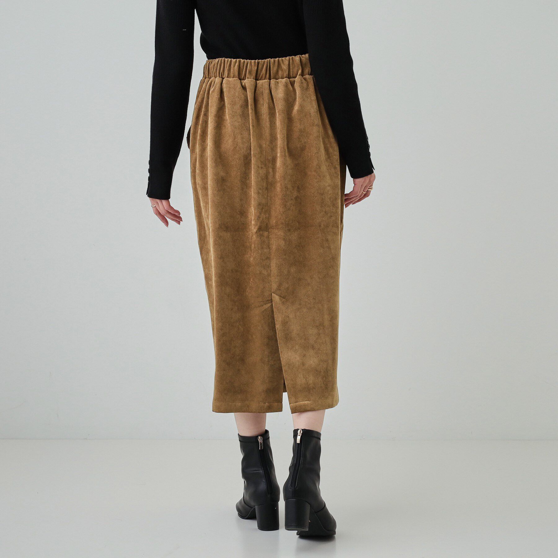 SHOO･LA･RUE「クラッシュベロアベイカースカート」|スカート|