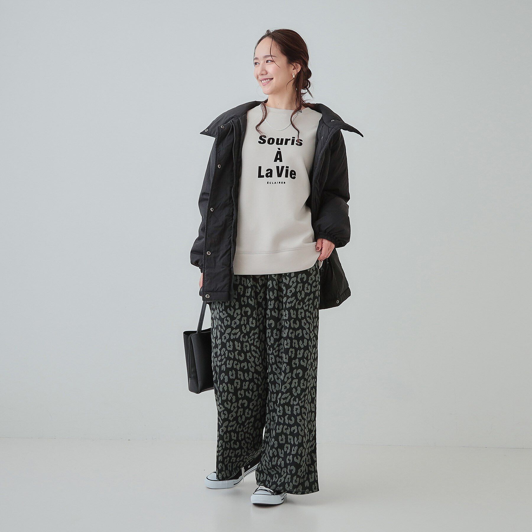 SHOO･LA･RUE「【あったか】裏フリース 柄アソートイージーパンツ」|その他|