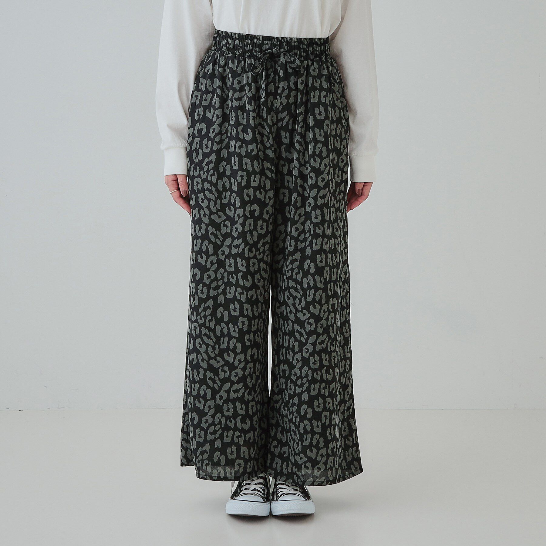 SHOO･LA･RUE「【あったか】裏フリース 柄アソートイージーパンツ」|その他|