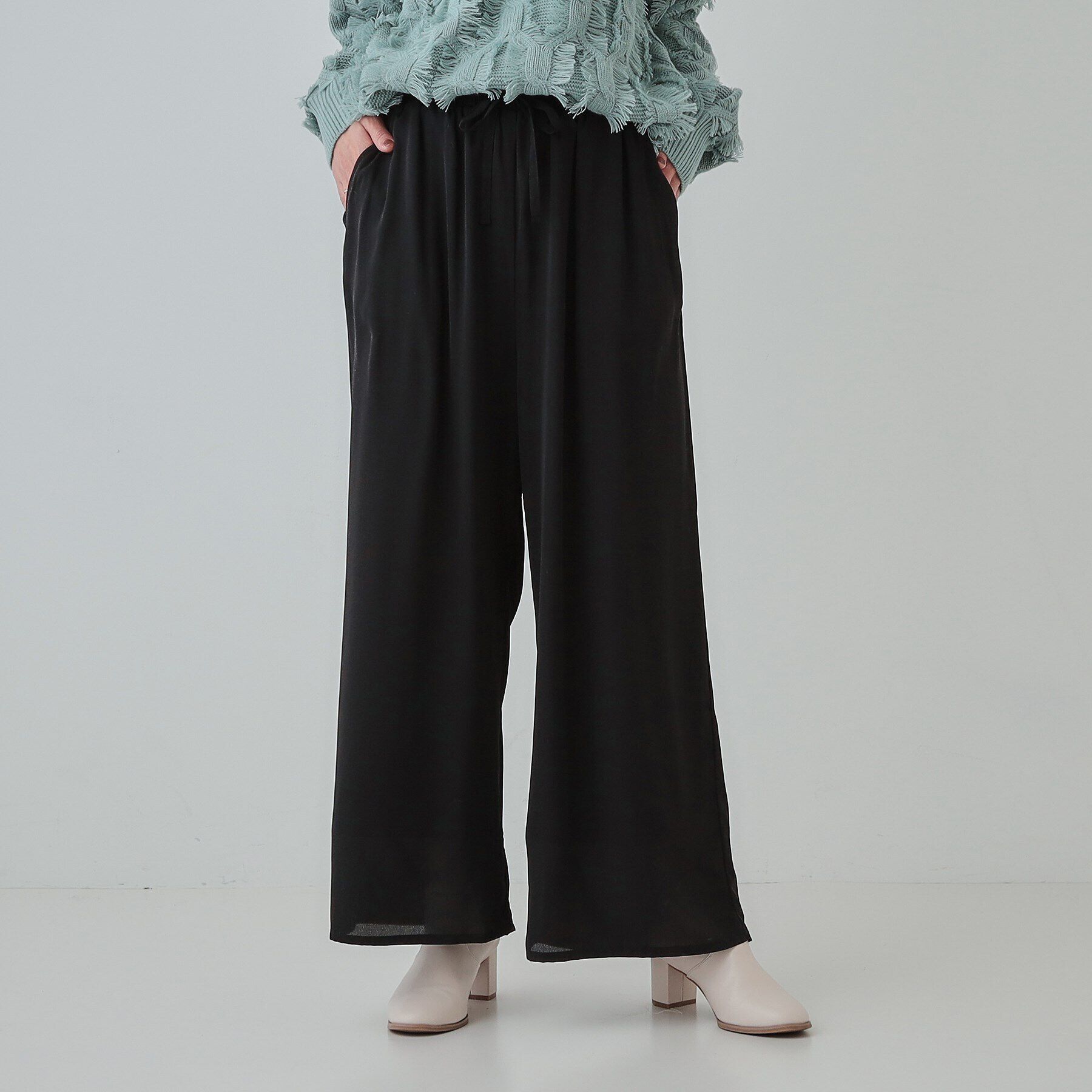 SHOO･LA･RUE「【あったか】裏フリース 柄アソートイージーパンツ」|その他|