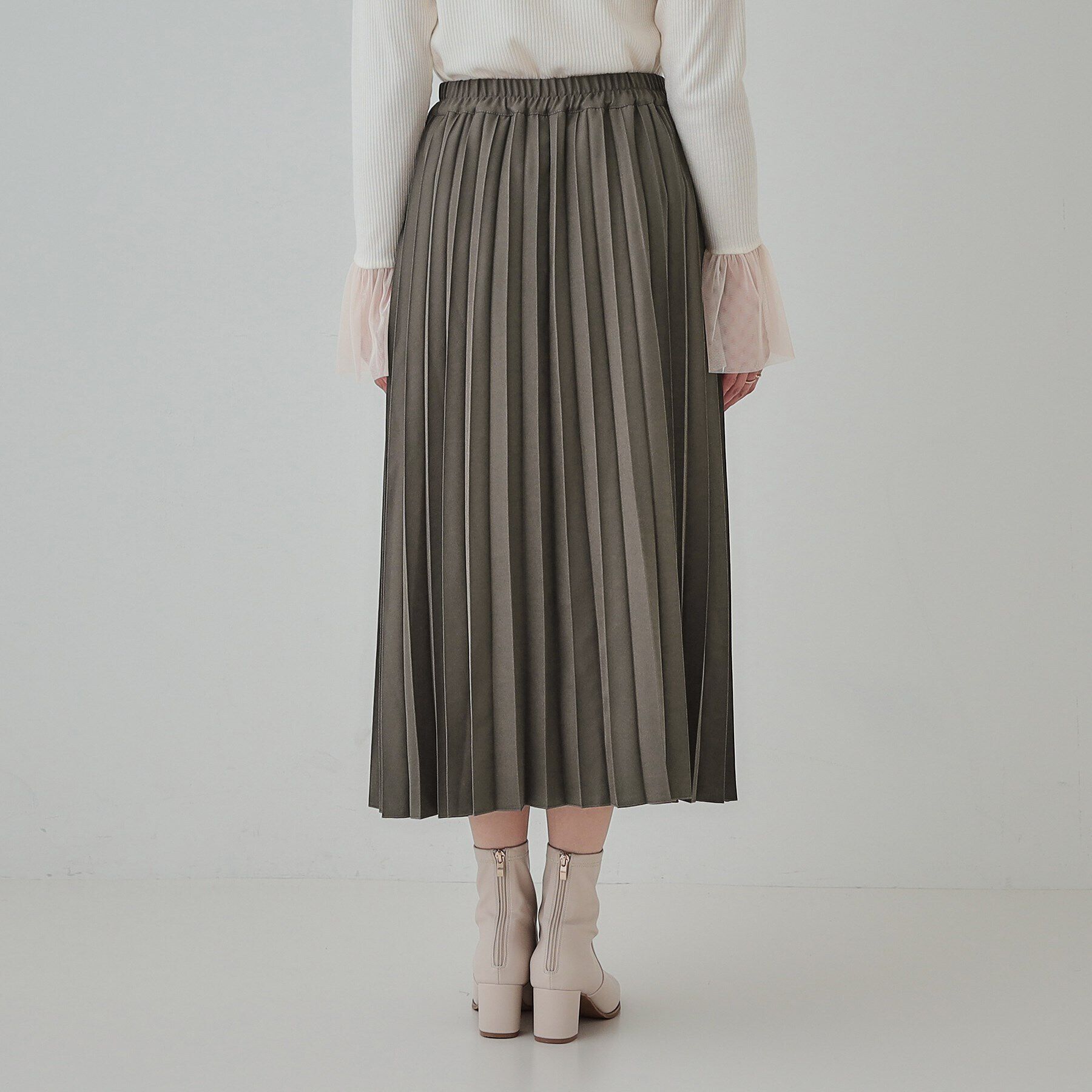 SHOO･LA･RUE「【S-LL】軽やかな動きと優雅さを演出 プリーツスカート」|スカート|