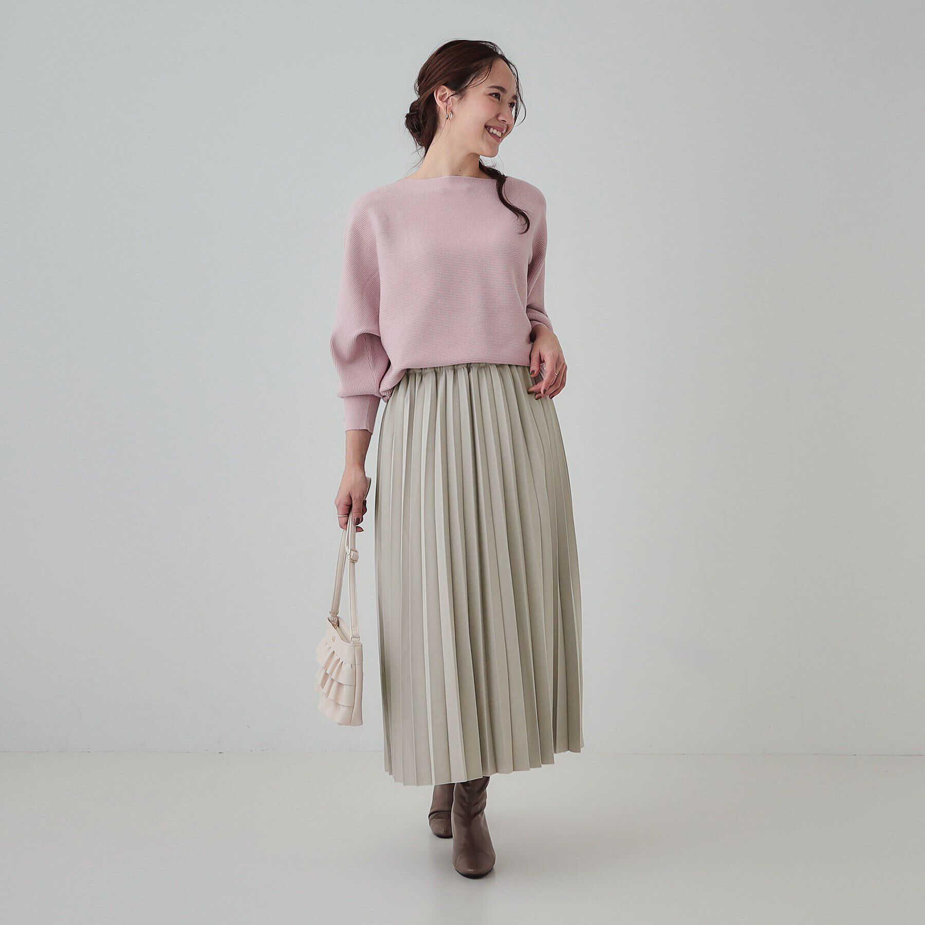 SHOO･LA･RUE「【S-LL】軽やかな動きと優雅さを演出 プリーツスカート」|スカート|