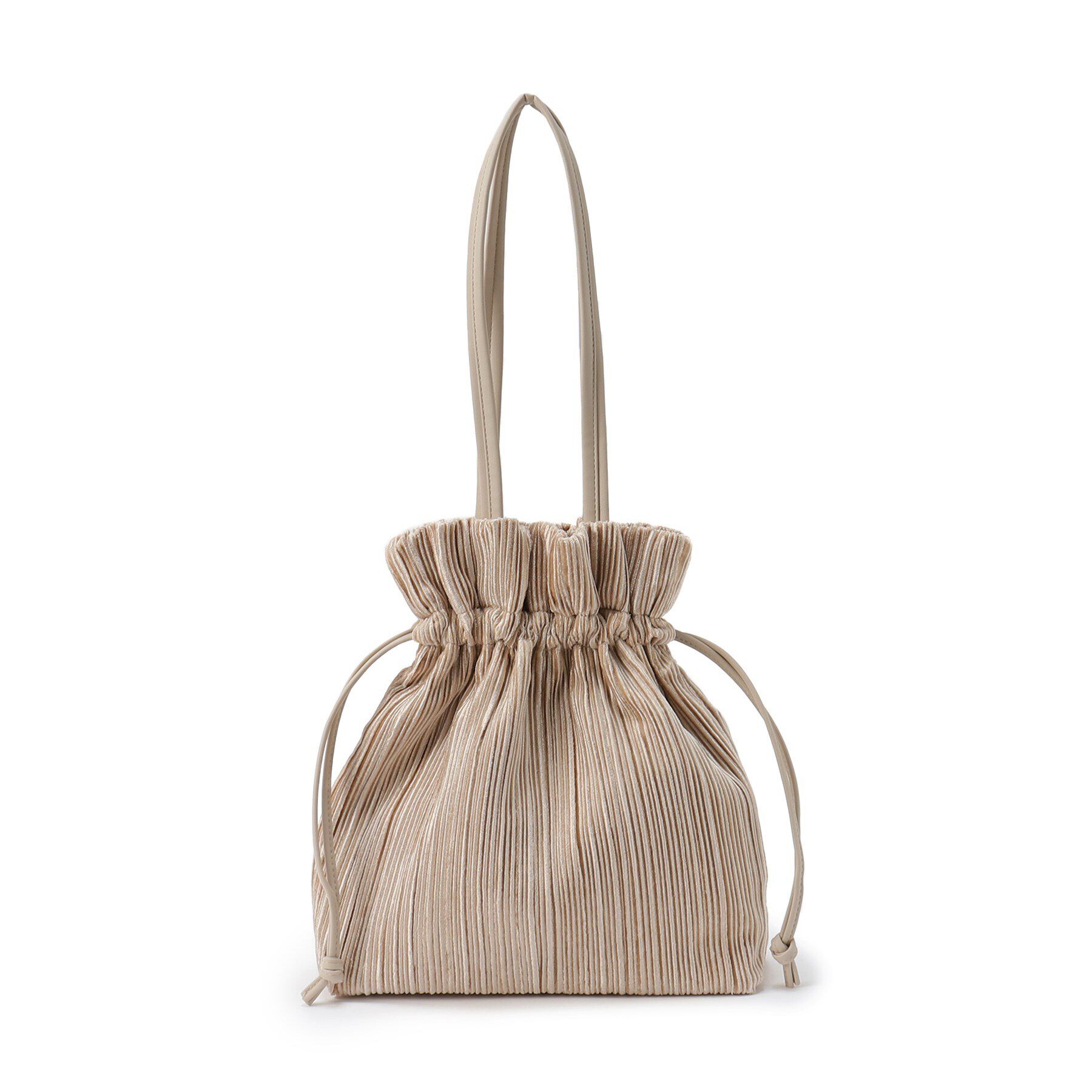 SHOO･LA･RUE「プリーツ巾着トートバッグ」|トートバッグ|