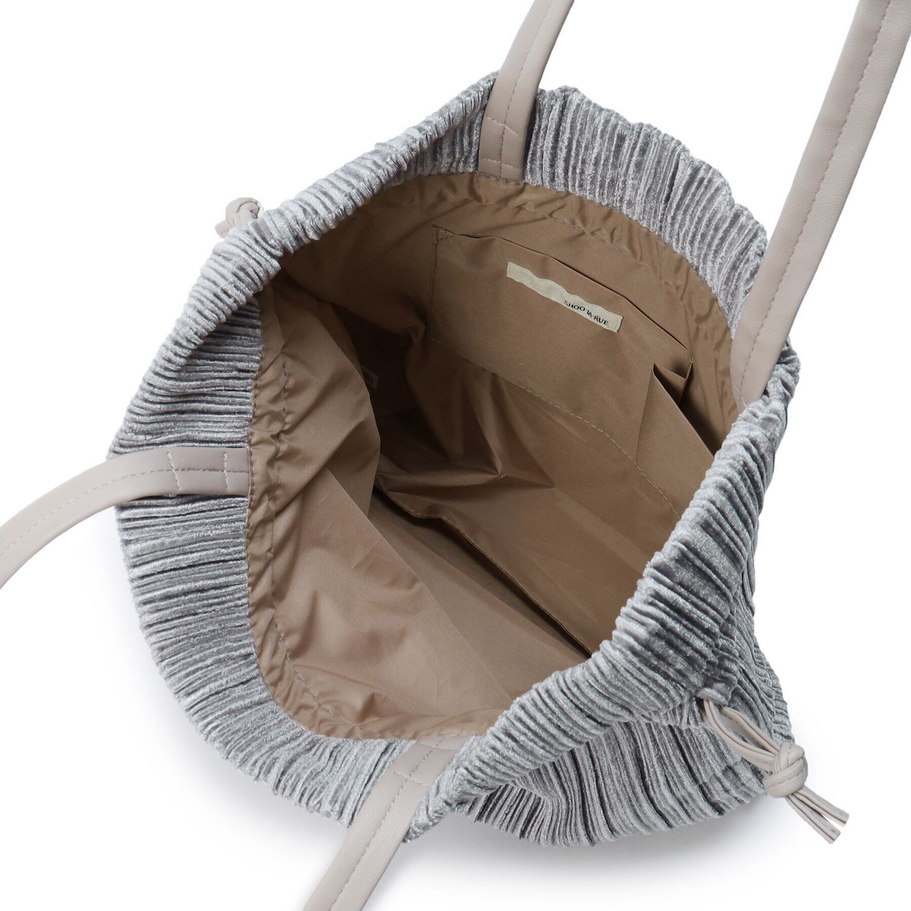 SHOO･LA･RUE「プリーツ巾着トートバッグ」|トートバッグ|