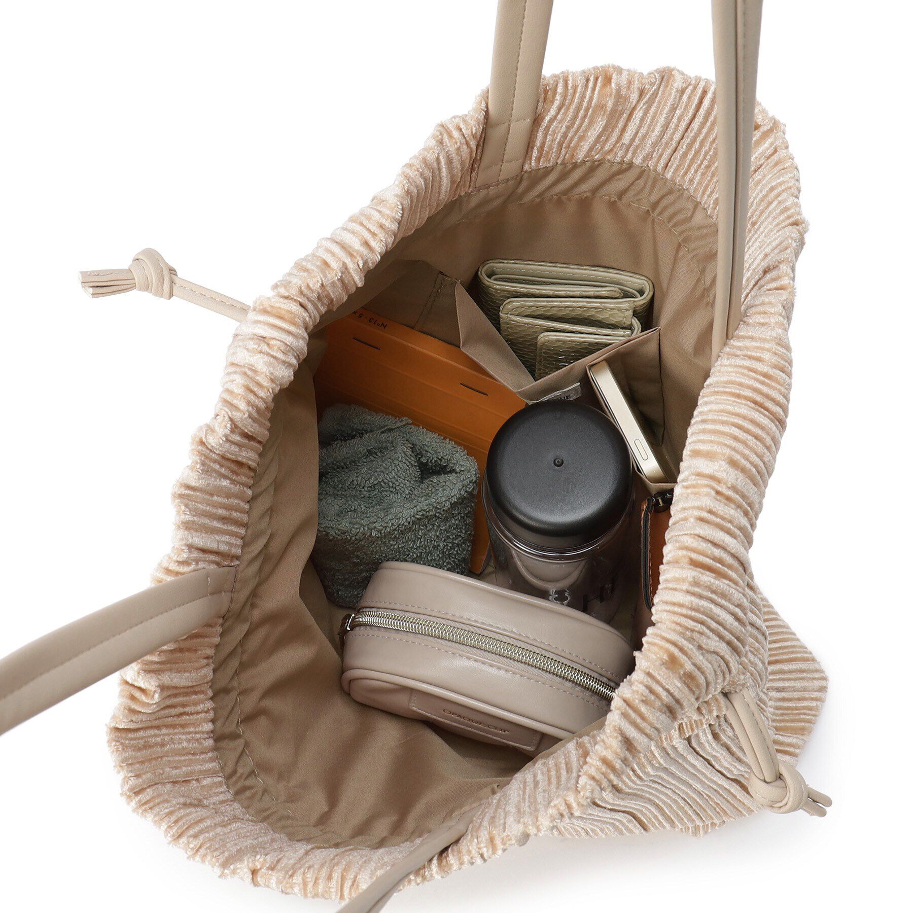 SHOO･LA･RUE「プリーツ巾着トートバッグ」|トートバッグ|