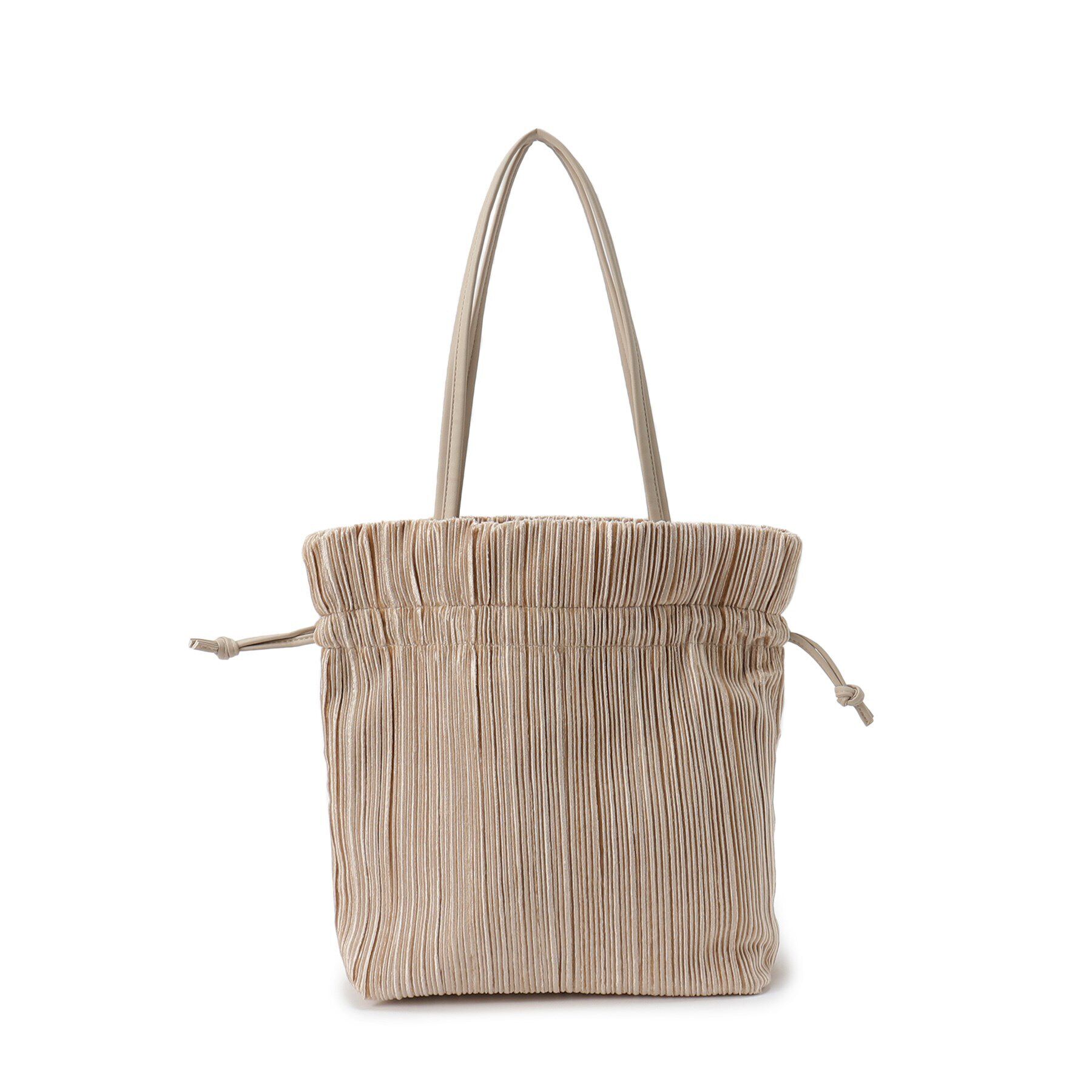 SHOO･LA･RUE「プリーツ巾着トートバッグ」|トートバッグ|