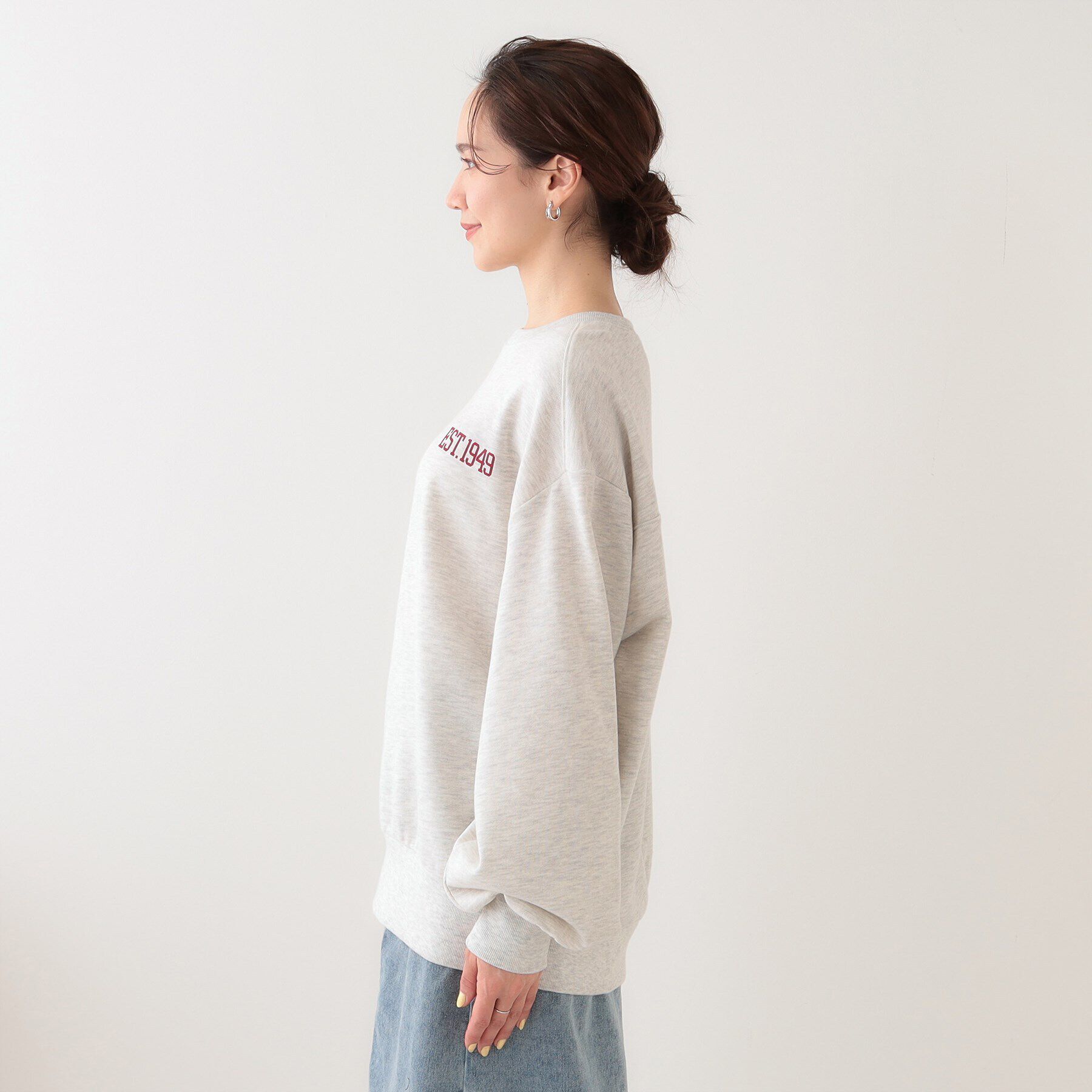 SHOO･LA･RUE「オーバーサイズで抜け感をプラス バックプリントスウェット」|パーカー|