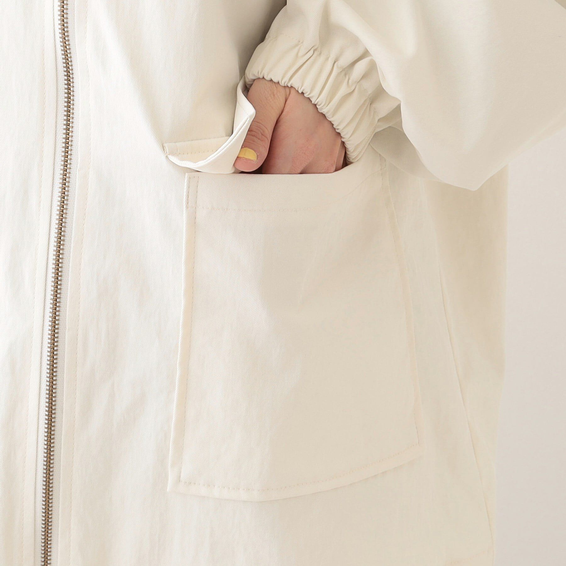 SHOO･LA･RUE「【撥水／S-LL】BIGポケット フーディブルゾン」|ブルゾン・スタジャン|