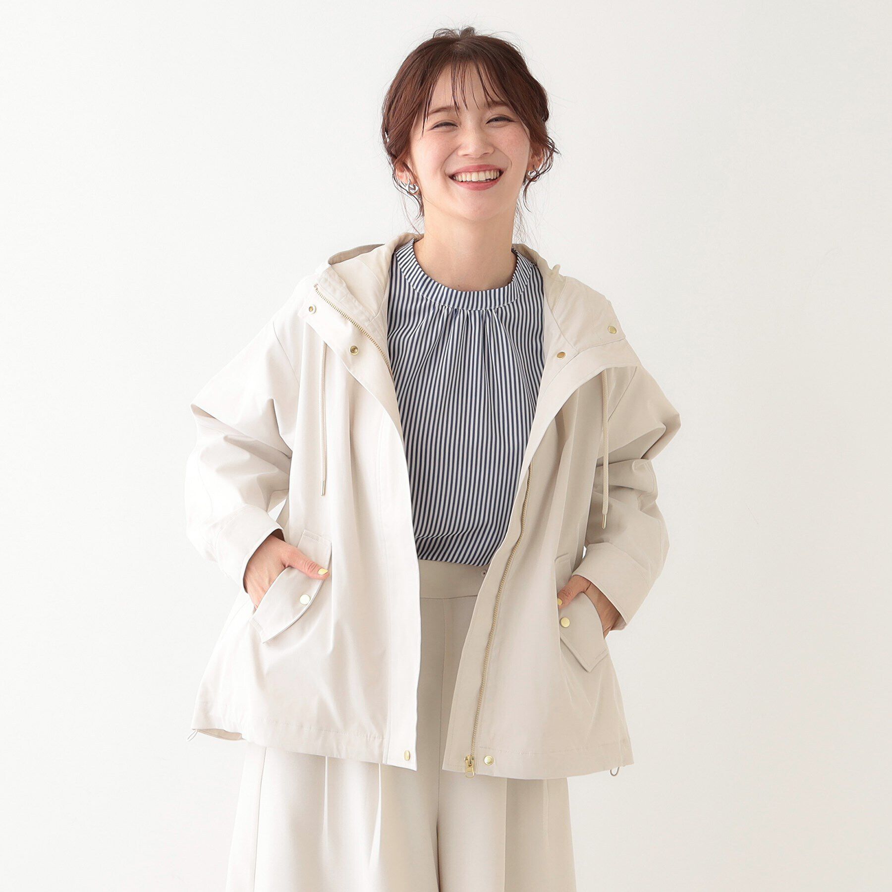 SHOO･LA･RUE「【S-LL/防花粉/撥水】かわいいもかっこいいも叶える 欲張りマウンテンパーカ」|ブルゾン・スタジャン|