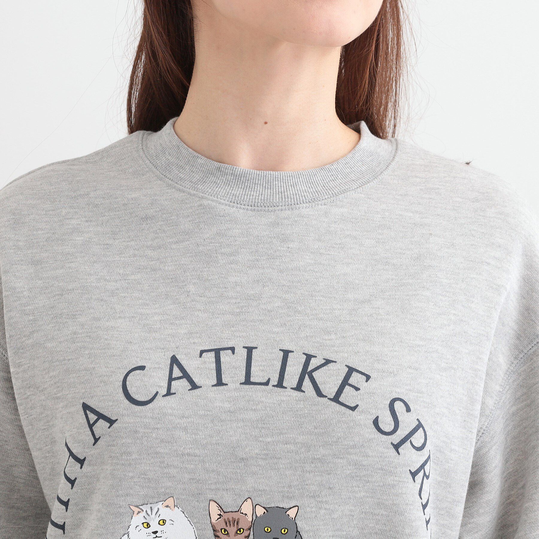 SHOO･LA･RUE「【あったか/S-LL】選べる2柄 裏起毛スウェット」|パーカー|