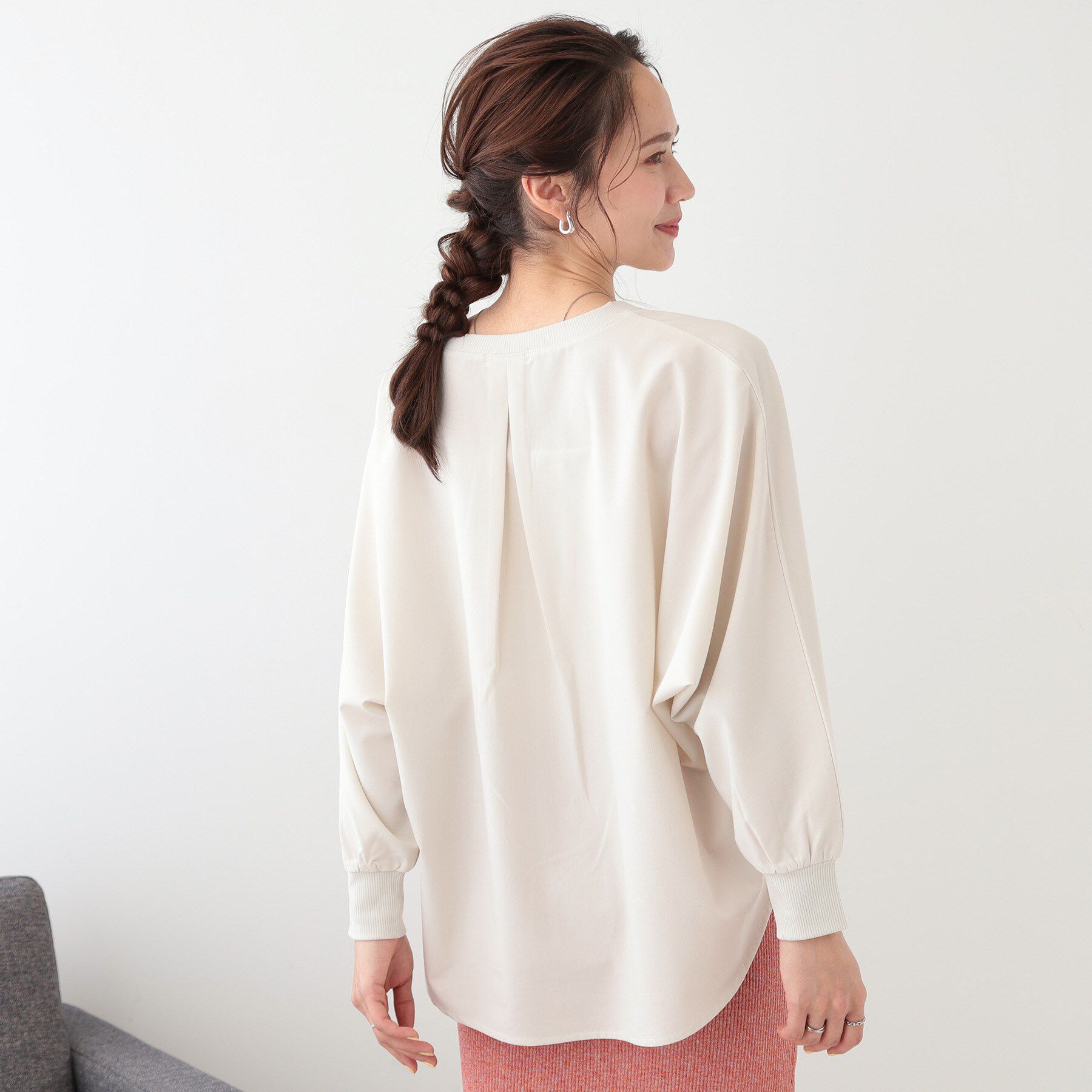 SHOO･LA･RUE「【高レビュー/洗える/洗濯後シワになりにくい/体型カバー】お袖ゆったり さらさらドルマンブラウス」|シャツ・ブラウス|