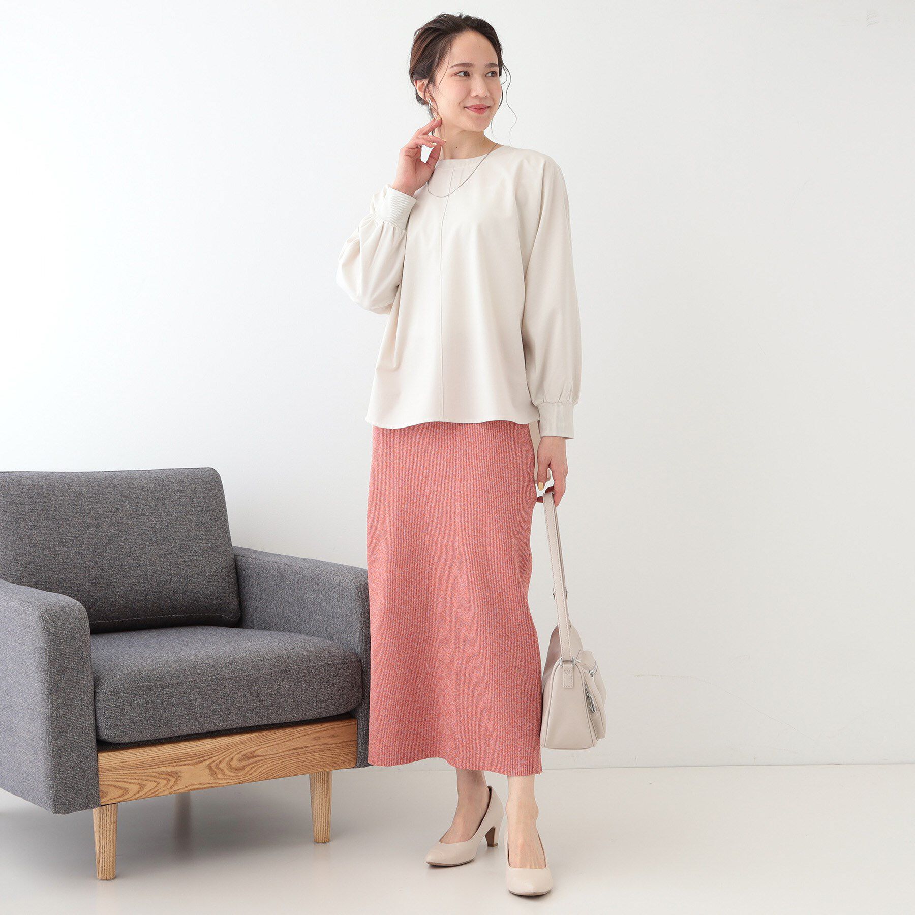 SHOO･LA･RUE「【高レビュー/洗える/洗濯後シワになりにくい/体型カバー】お袖ゆったり さらさらドルマンブラウス」|シャツ・ブラウス|